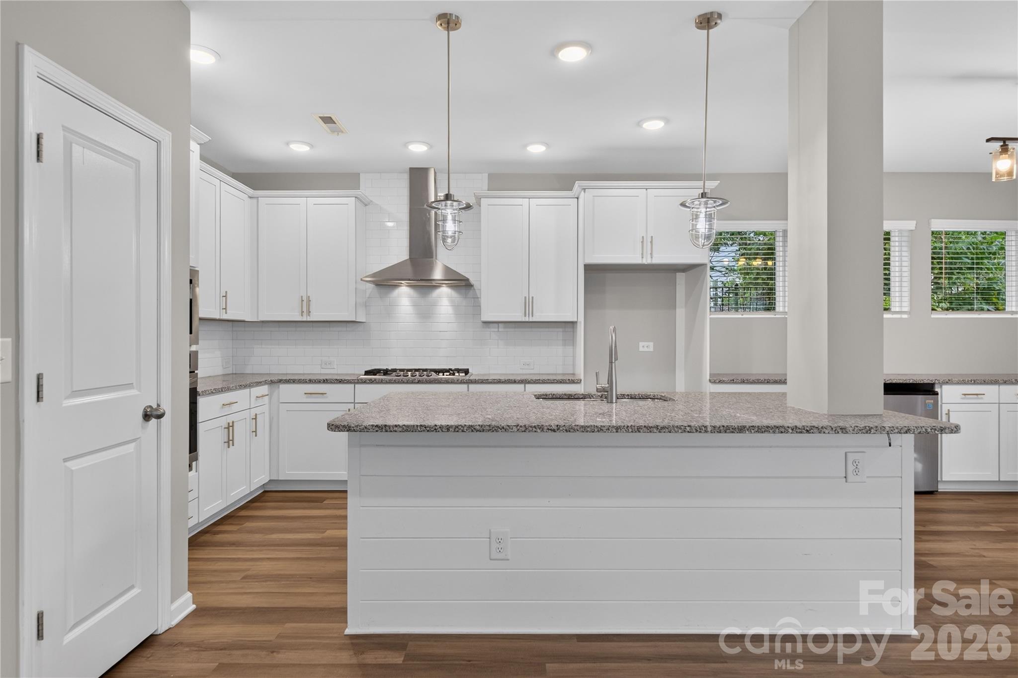 Chef's Kitchen with Shiplap Island - 1879 Felts Parkway, Fort Mill