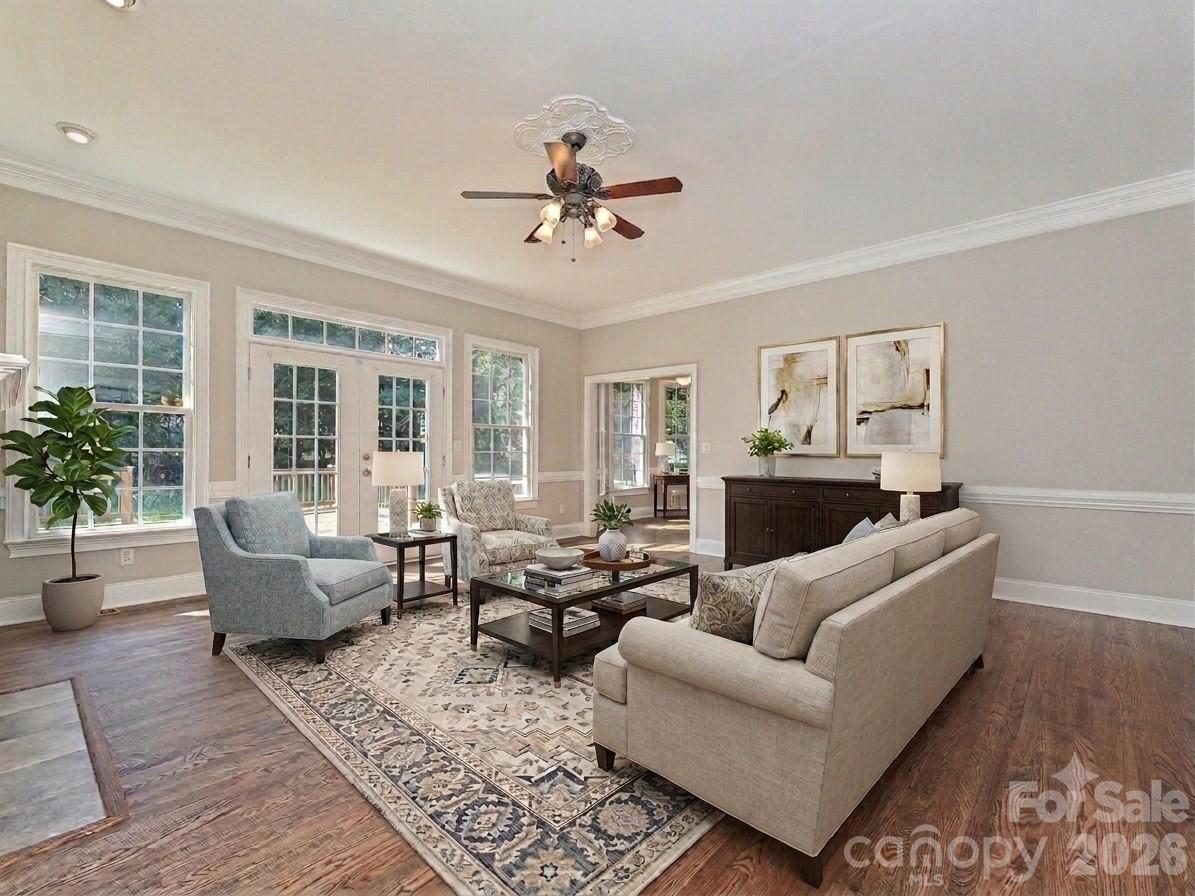 Virtually staged living room - 2354 Perry Road, Denver