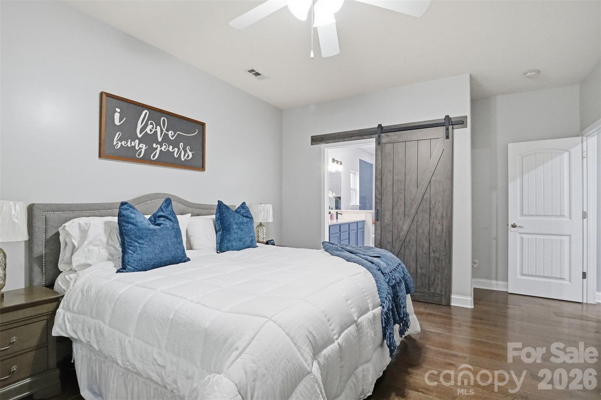 Primary suite on main with access to the remodeled ensuite and large walk-in closet and linen closet! - 835 Estuary Court, Rock Hill