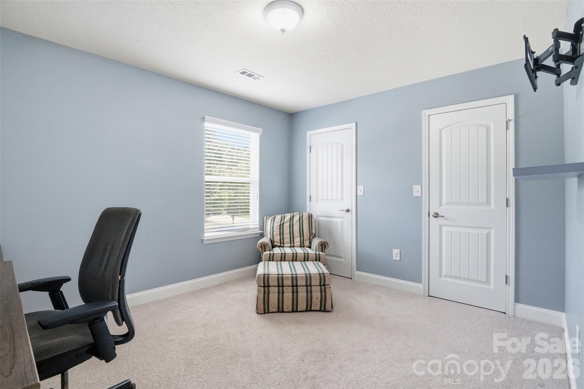 Bedroom #5 is being used as an office. Two closets provide ample storage! - 835 Estuary Court, Rock Hill