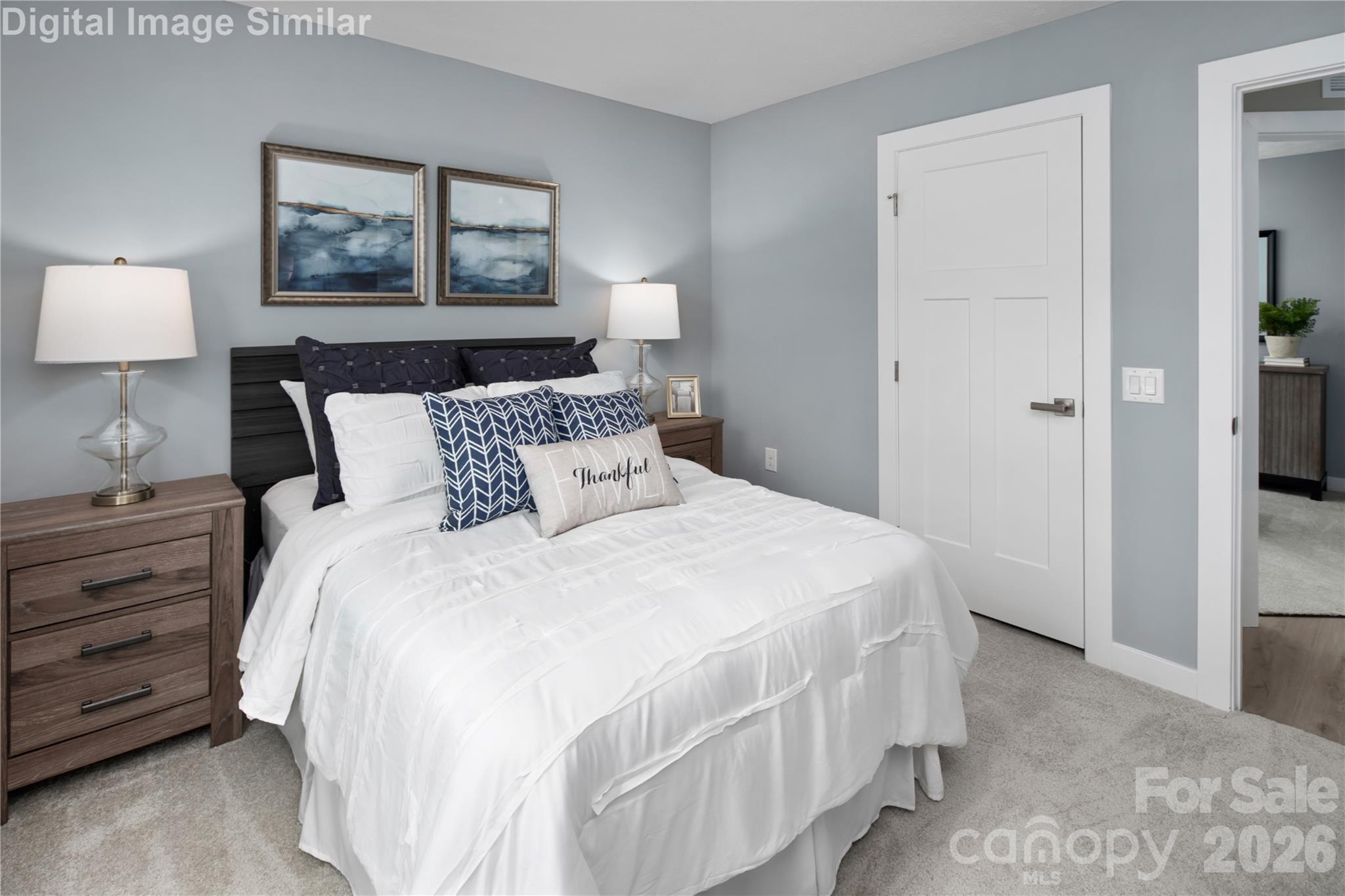 A charming Bedroom #2 that creates a cozy retreat for guests to relax and unwind. - 333 Linwood Estates Drive, Lexington