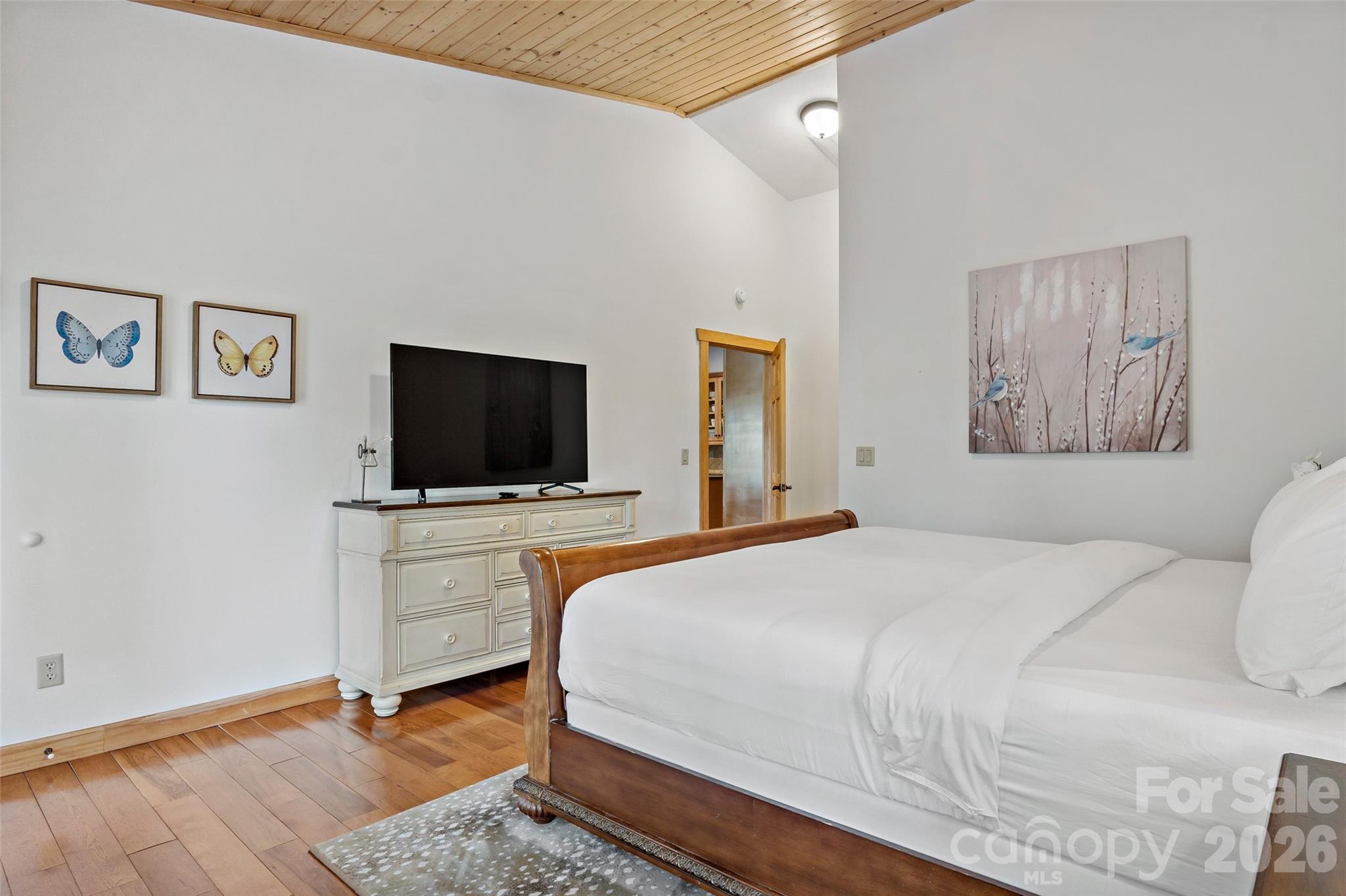 Primary Bedroom 1 on main level. - 179 Rock Spring Road, Lake Lure