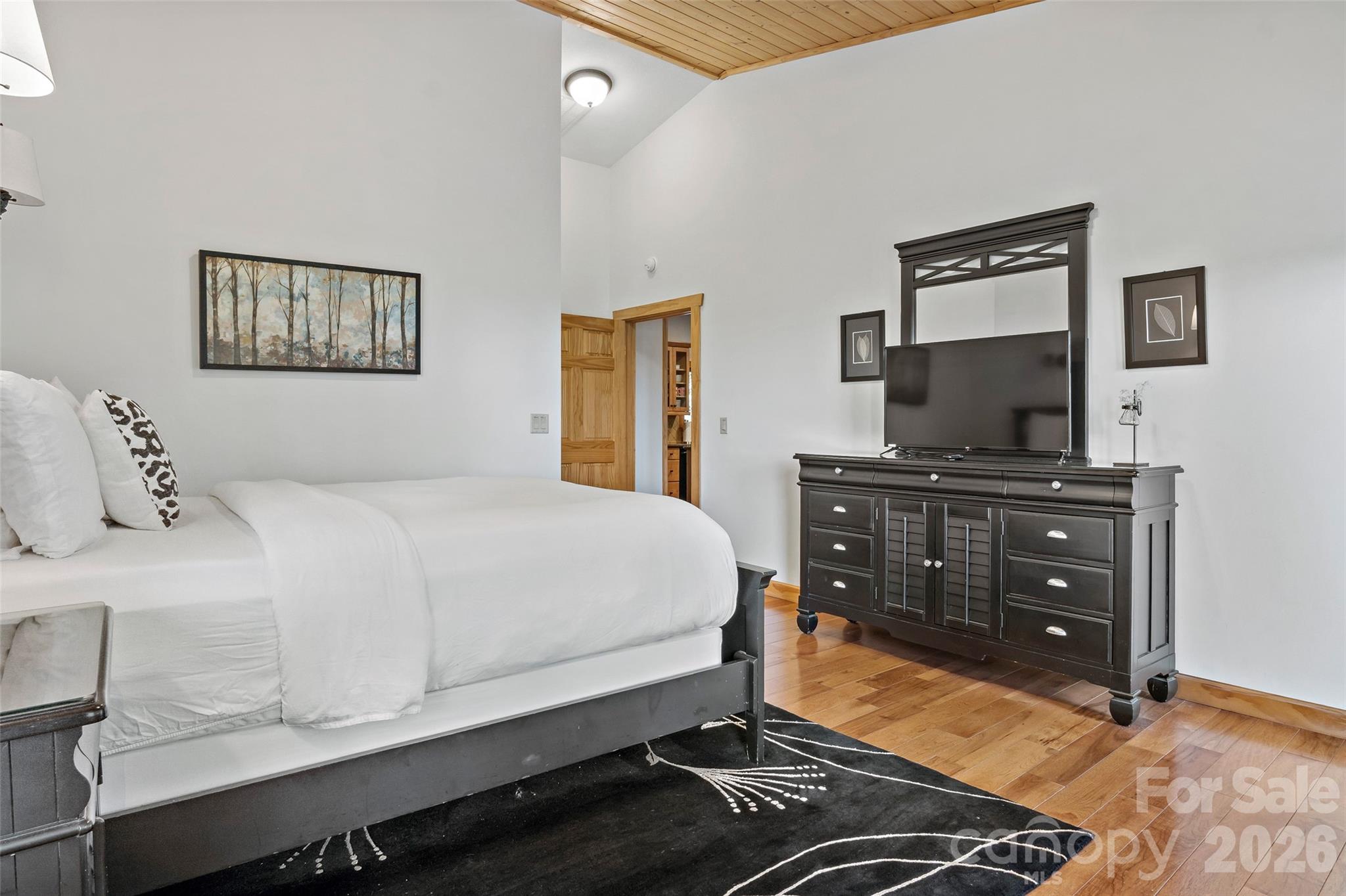 Primary Bedroom 2 on main level. - 179 Rock Spring Road, Lake Lure