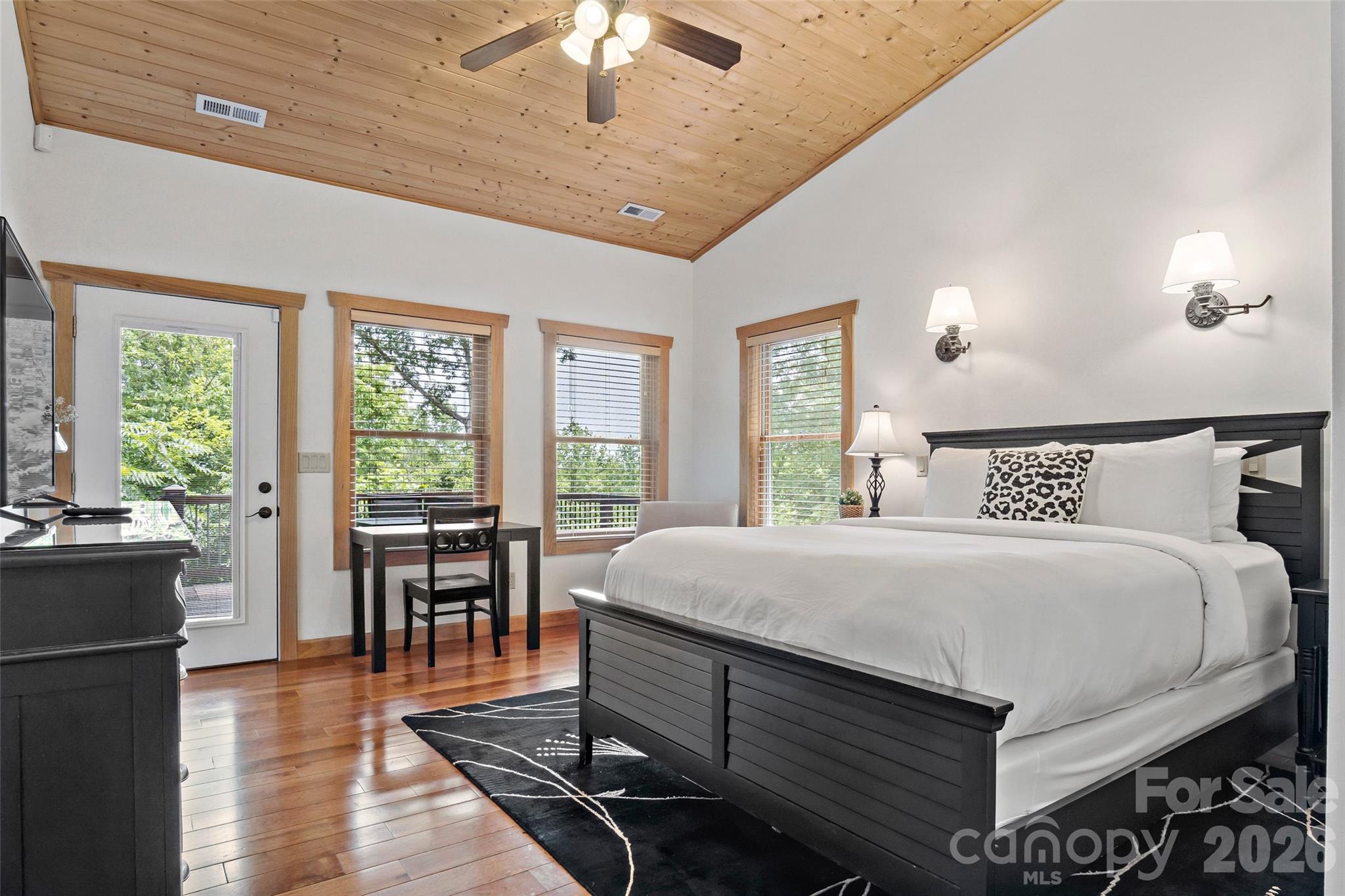 Primary Bedroom 2 on main level. - 179 Rock Spring Road, Lake Lure