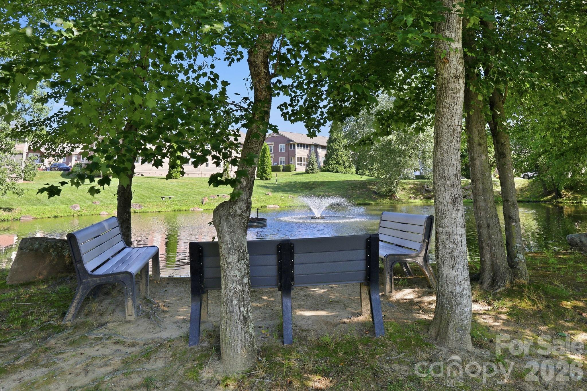 Sitting Area by the Pond - 2705 Deermouse Way, Hendersonville