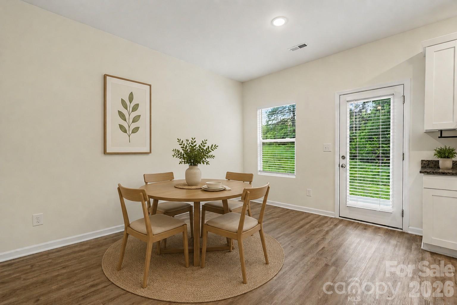 Virtually Staged Dining Area - 2231 Beauty Street, Statesville