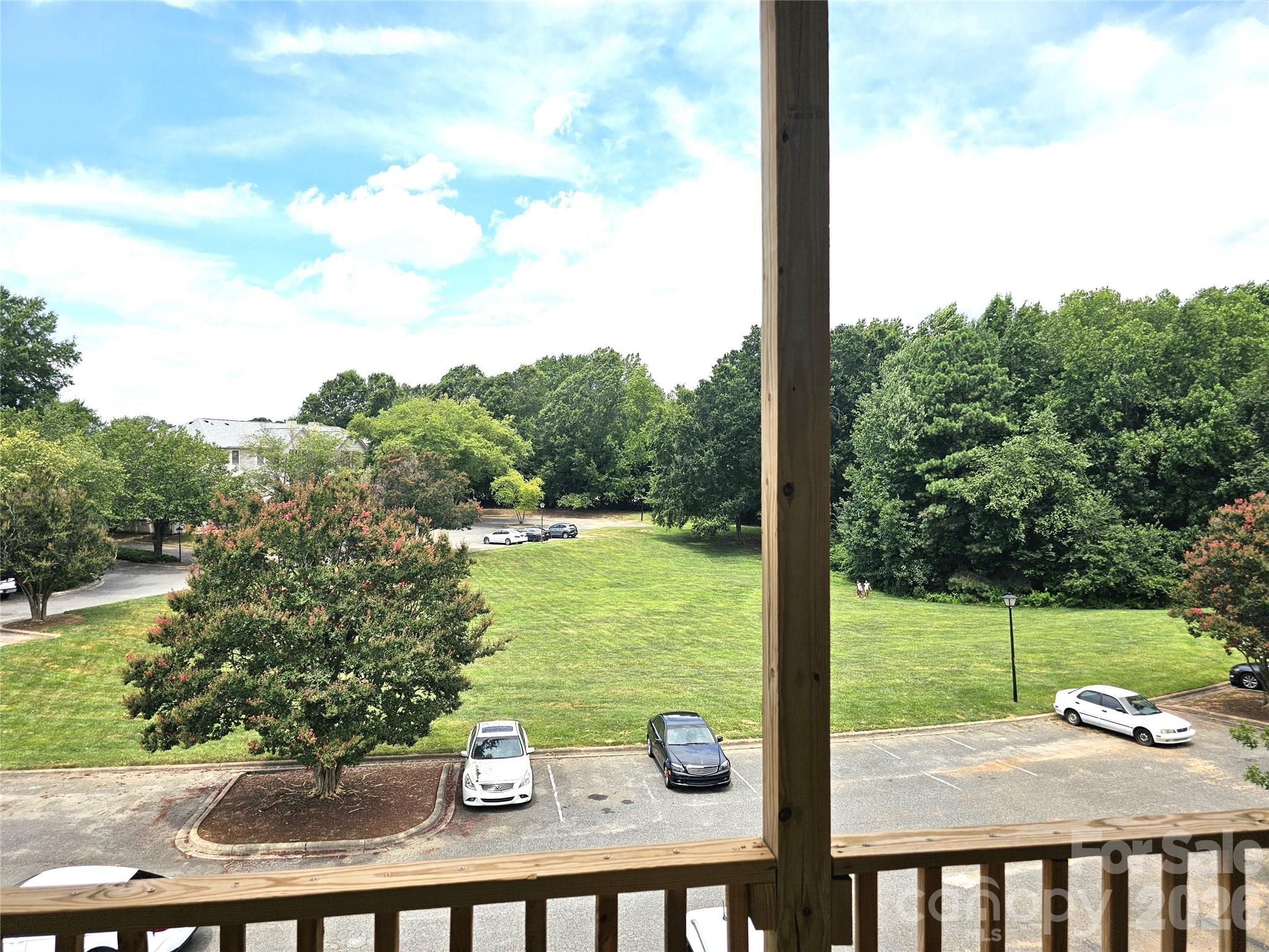 look out upon the beautiful green space. - 6165 Meadow Rose Lane, Charlotte