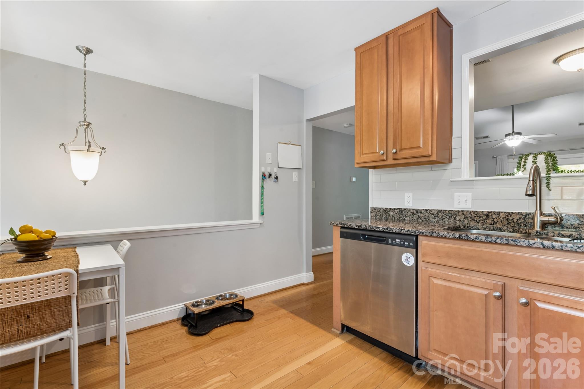 Another angle of the kitchen overlooking steps & Entry Way - 1806 Fairlawn Court, Rock Hill