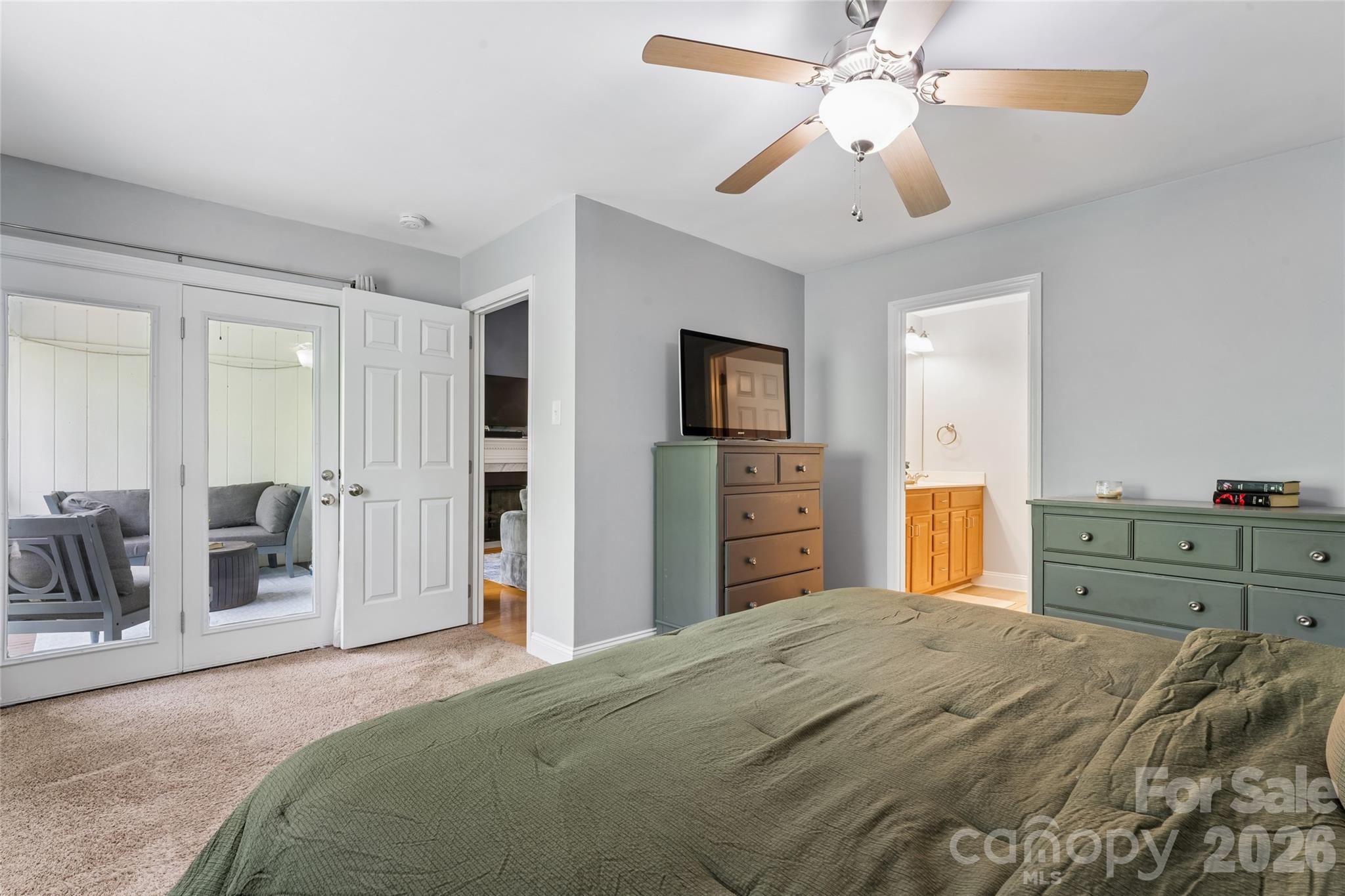Access to the Back Patio from the Primary Bedroom - 1806 Fairlawn Court, Rock Hill