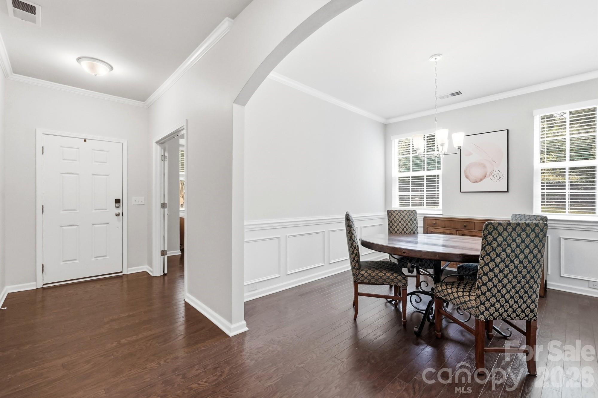 Formal dining room and hallway - 9815 Caledenia Drive, Huntersville