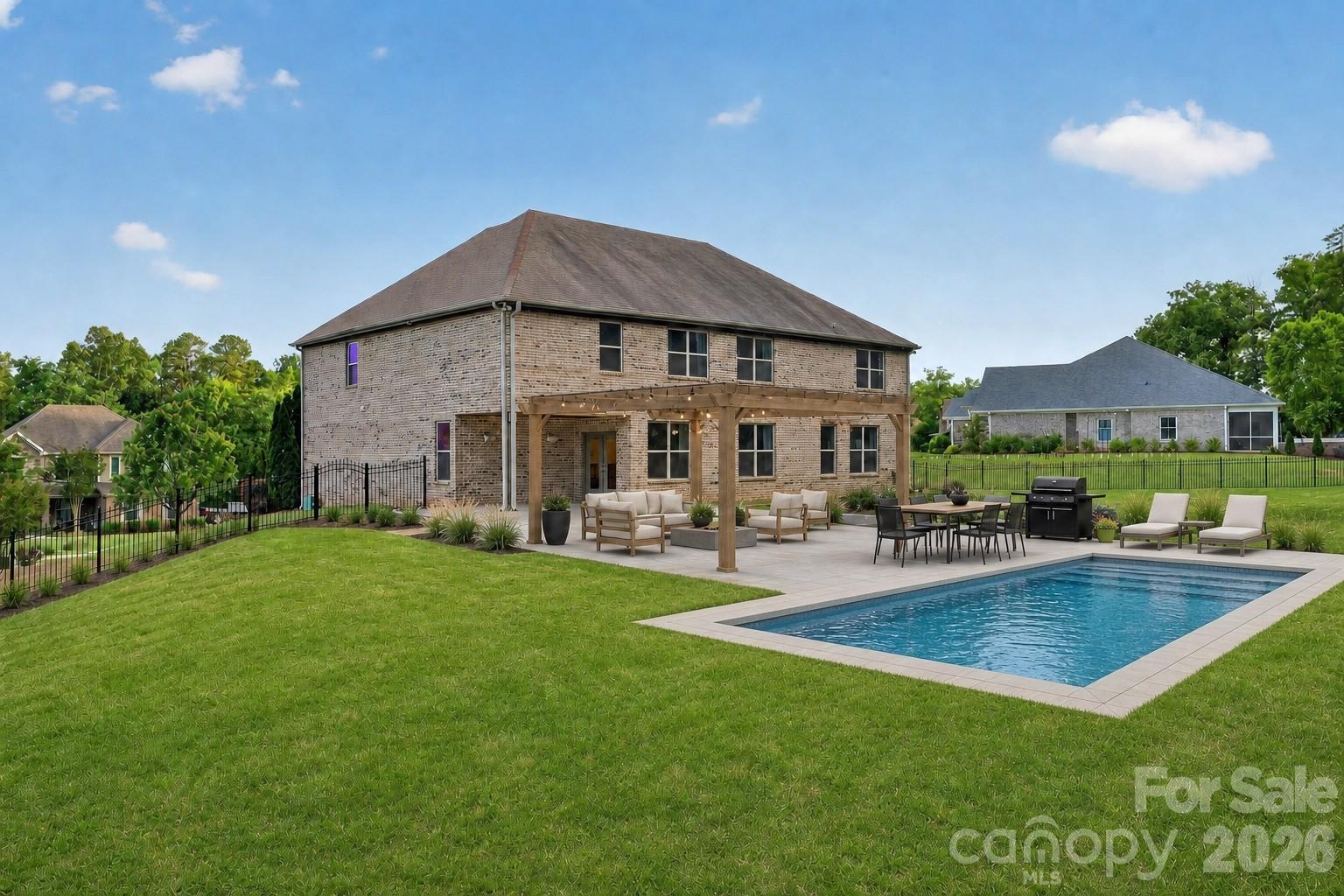 Backyard inspiration with Pergola and Pool - 726 Lingfield Lane, Waxhaw