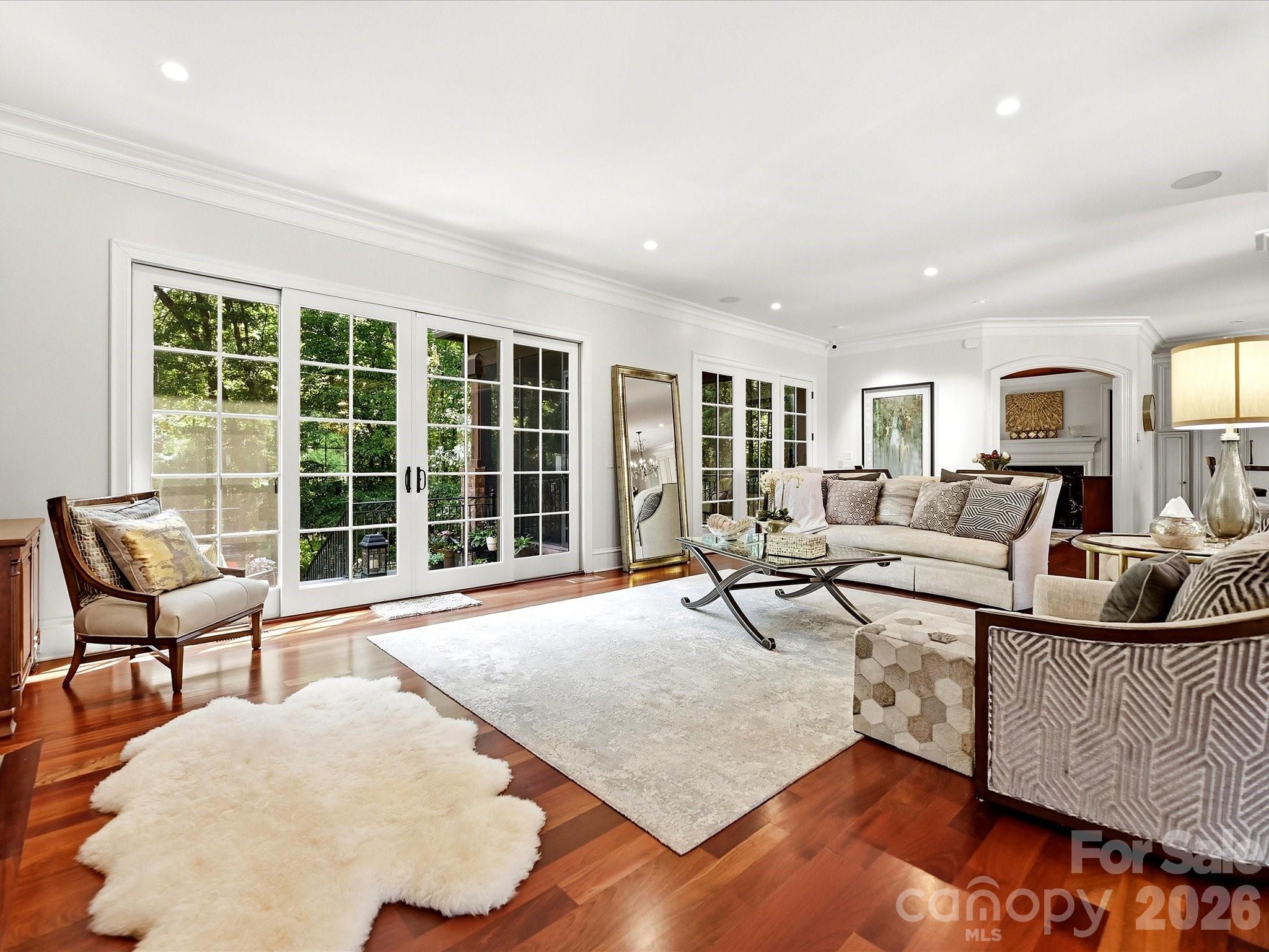 Open Living Room view to backyard - 2320 Brawinal Court, Monroe