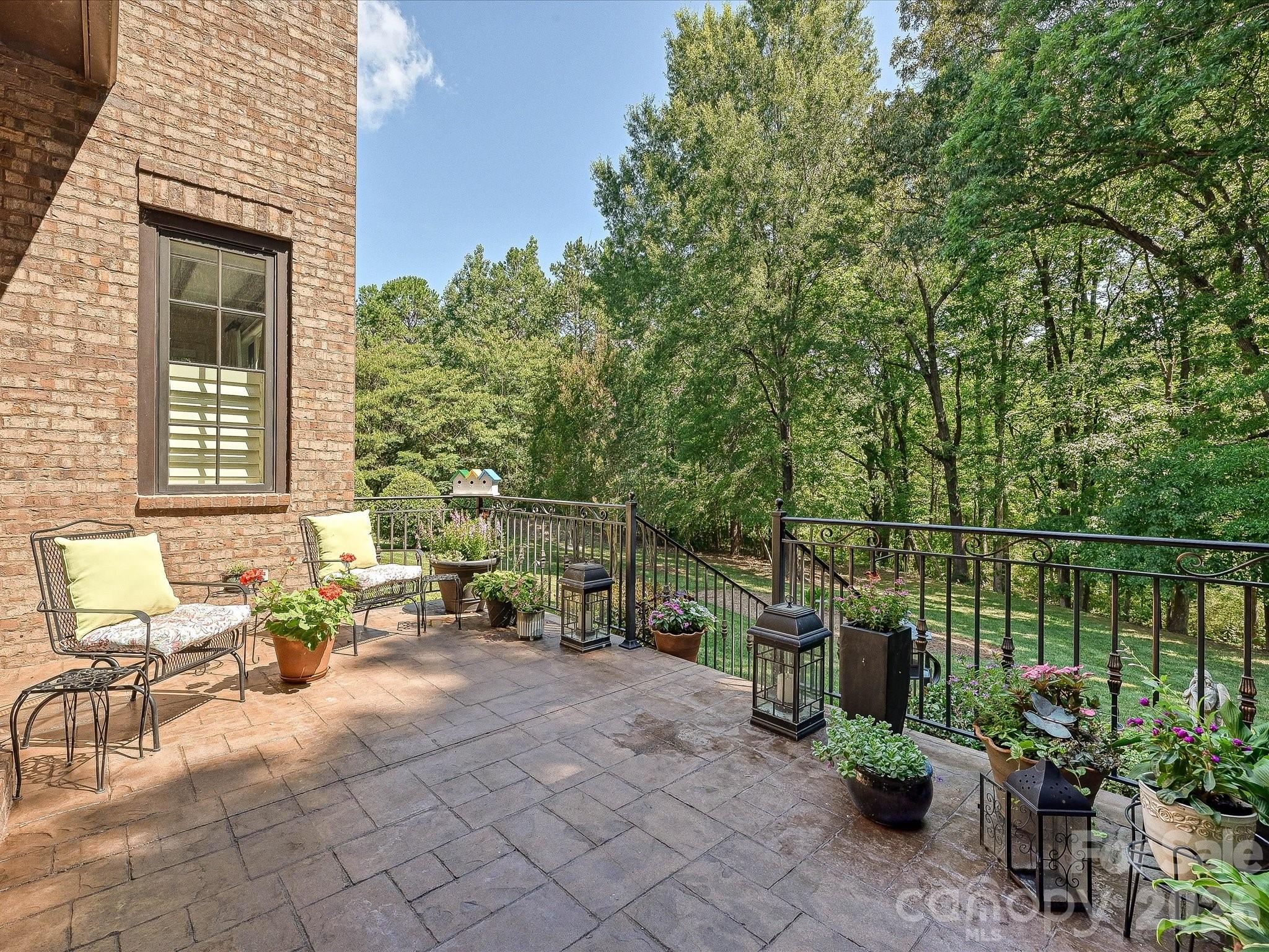 Terrace overlooking Backyard - 2320 Brawinal Court, Monroe