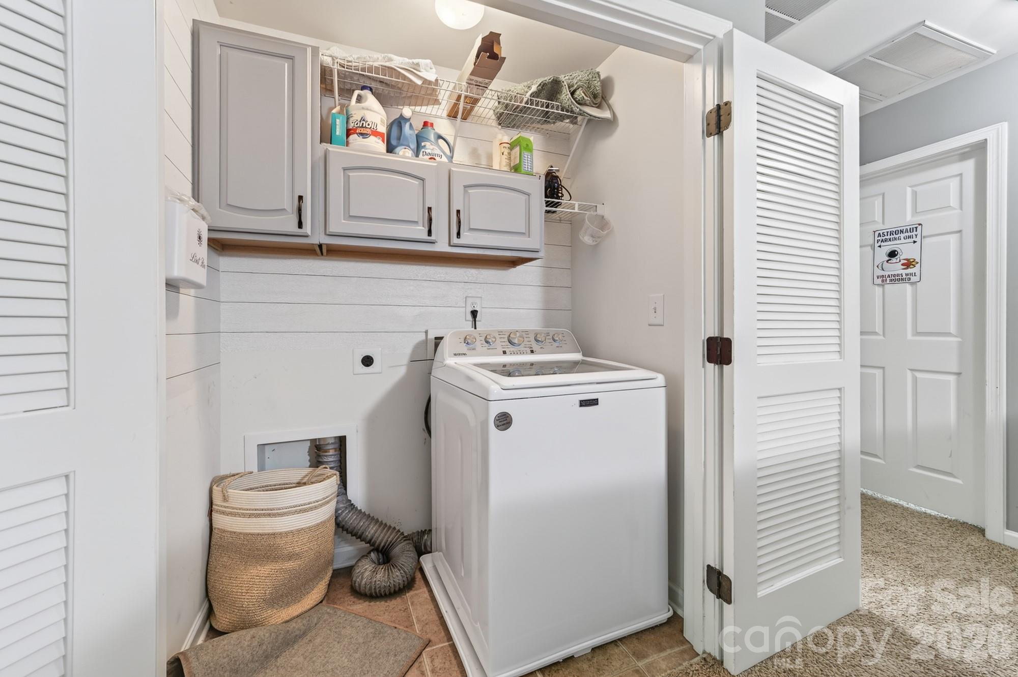 Second floor laundry closet - 8261 Bridgegate Drive, Huntersville