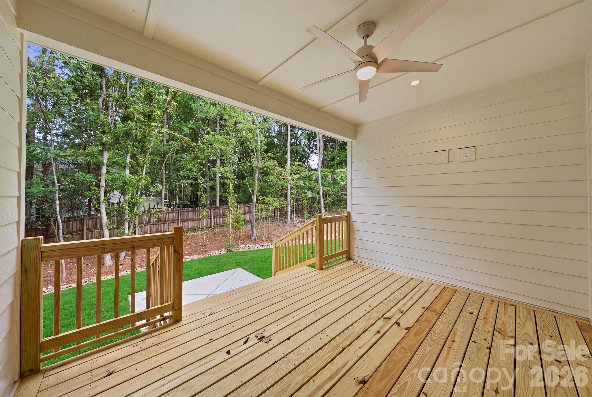 Covered porch. - 2311 Chateau Court, Matthews