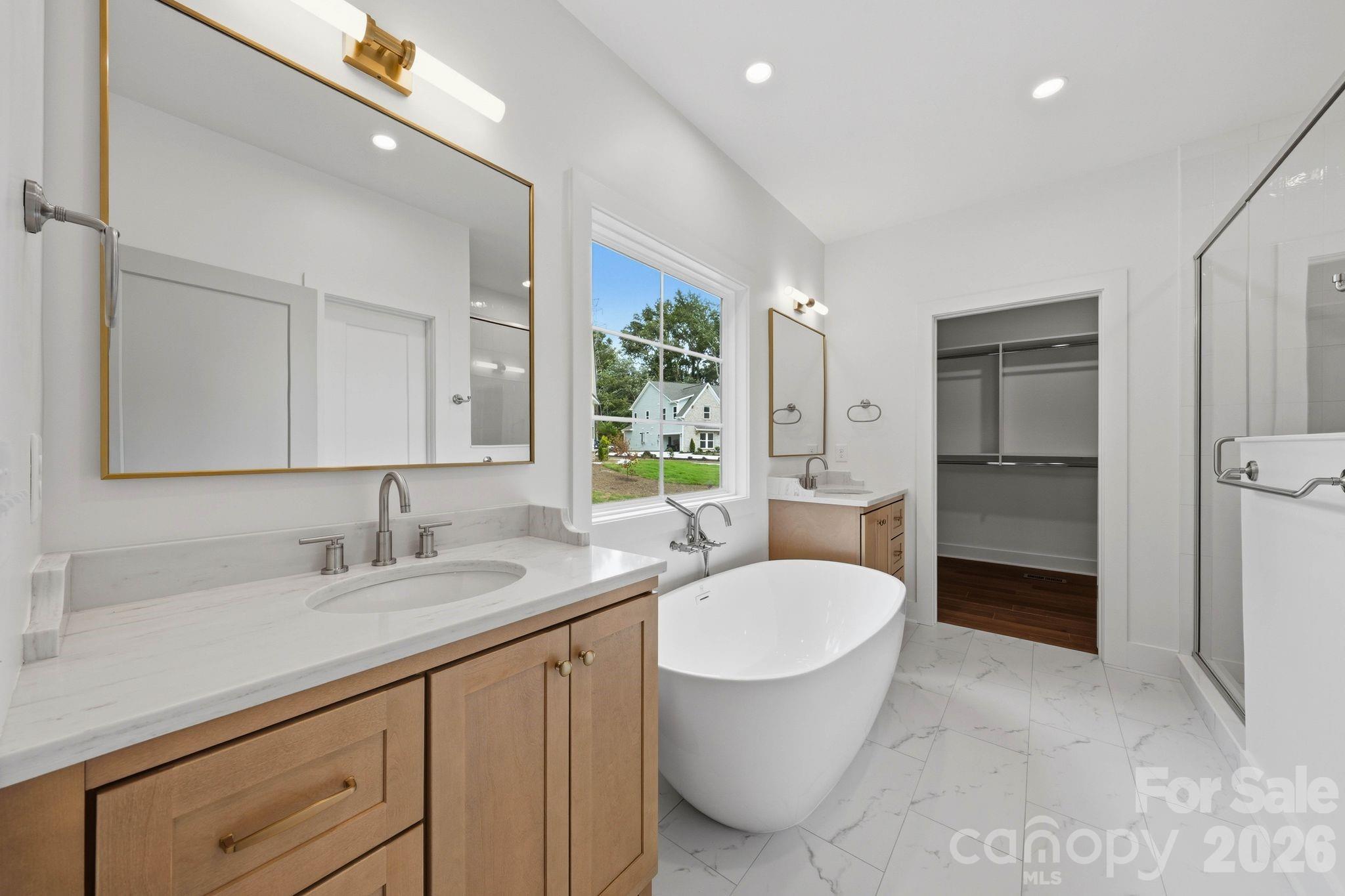 Primary bathroom. - 2311 Chateau Court, Matthews