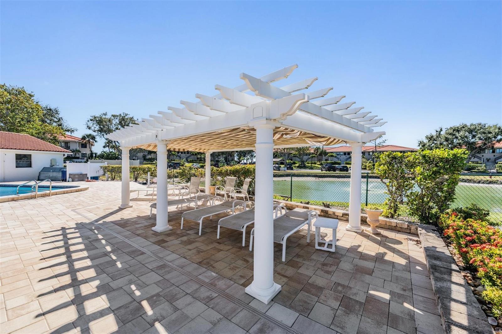 Cool Down Under the Gazebo at the Pool - 243 MARINER DR #243, TARPON SPRINGS