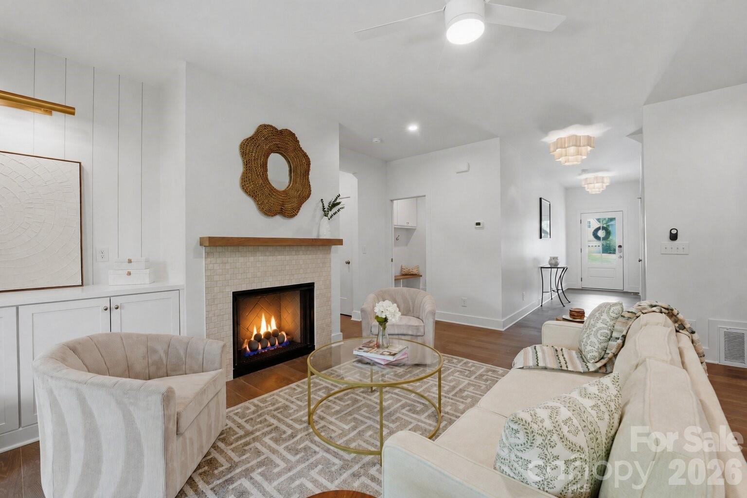 Living room. - 2315 Chateau Court, Matthews