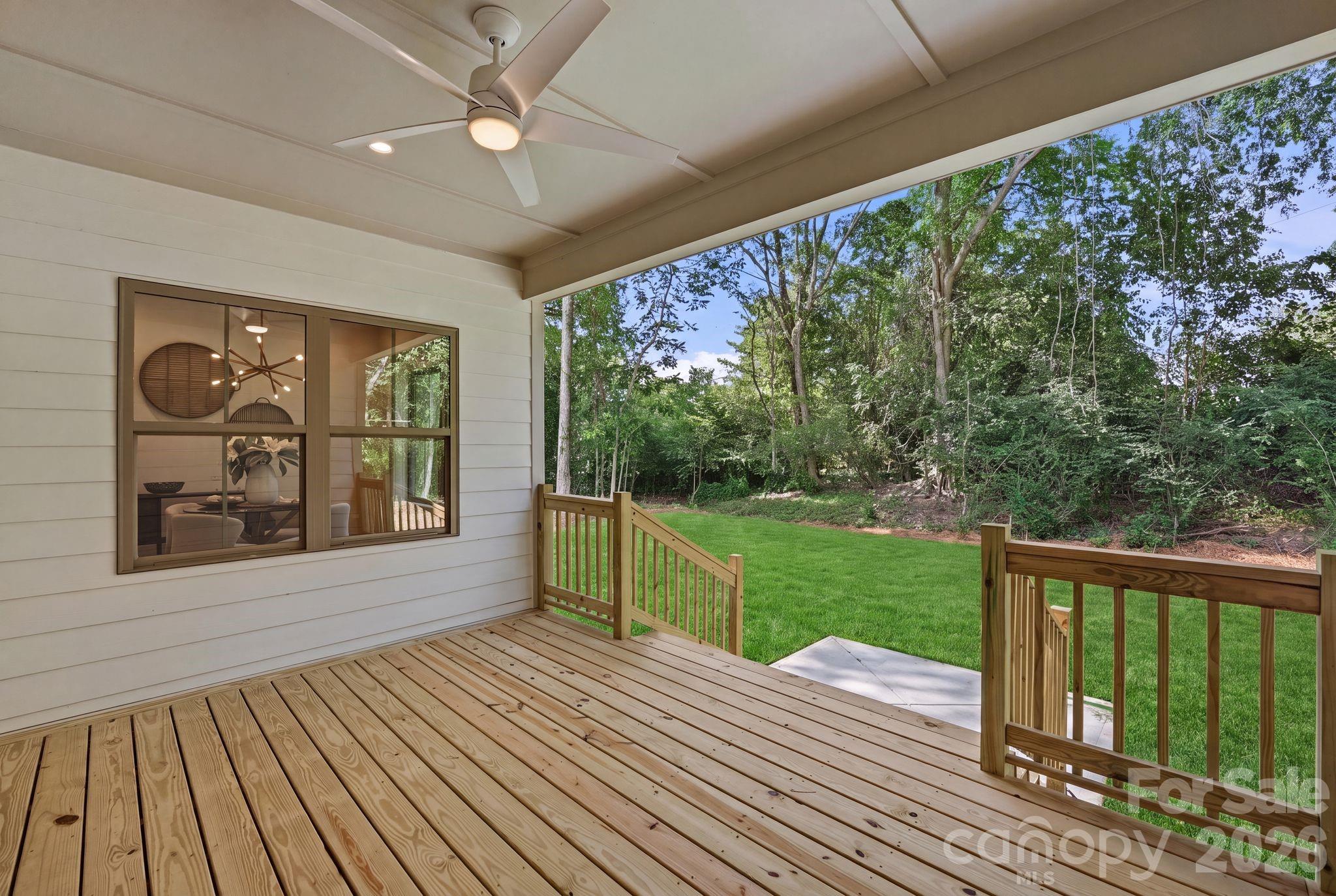 Covered porch. - 2315 Chateau Court, Matthews