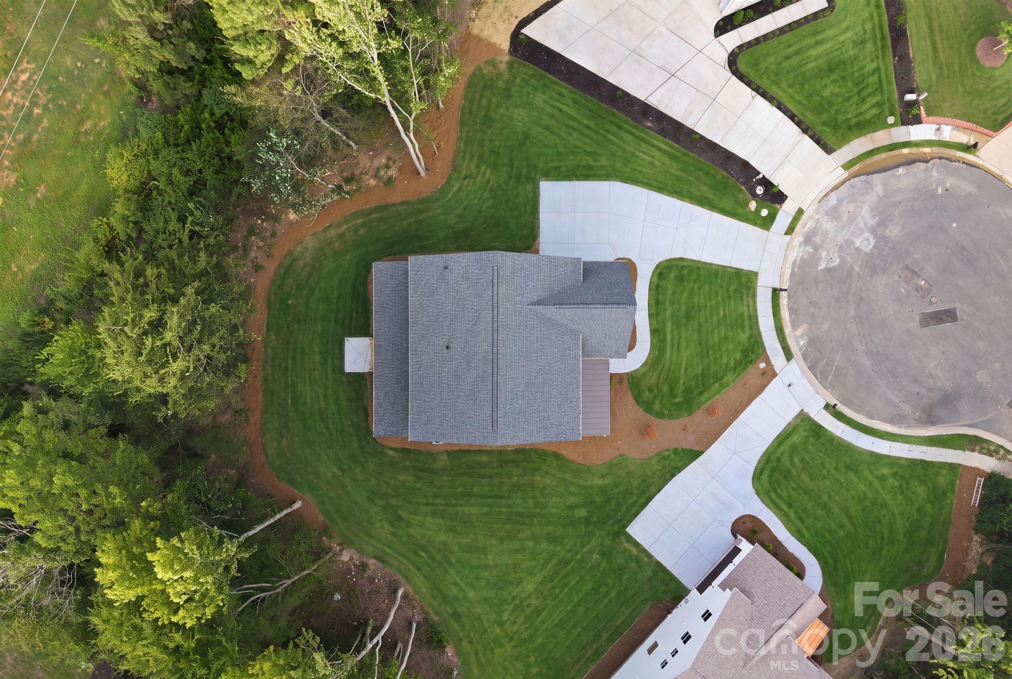 Overhead property view. - 2315 Chateau Court, Matthews
