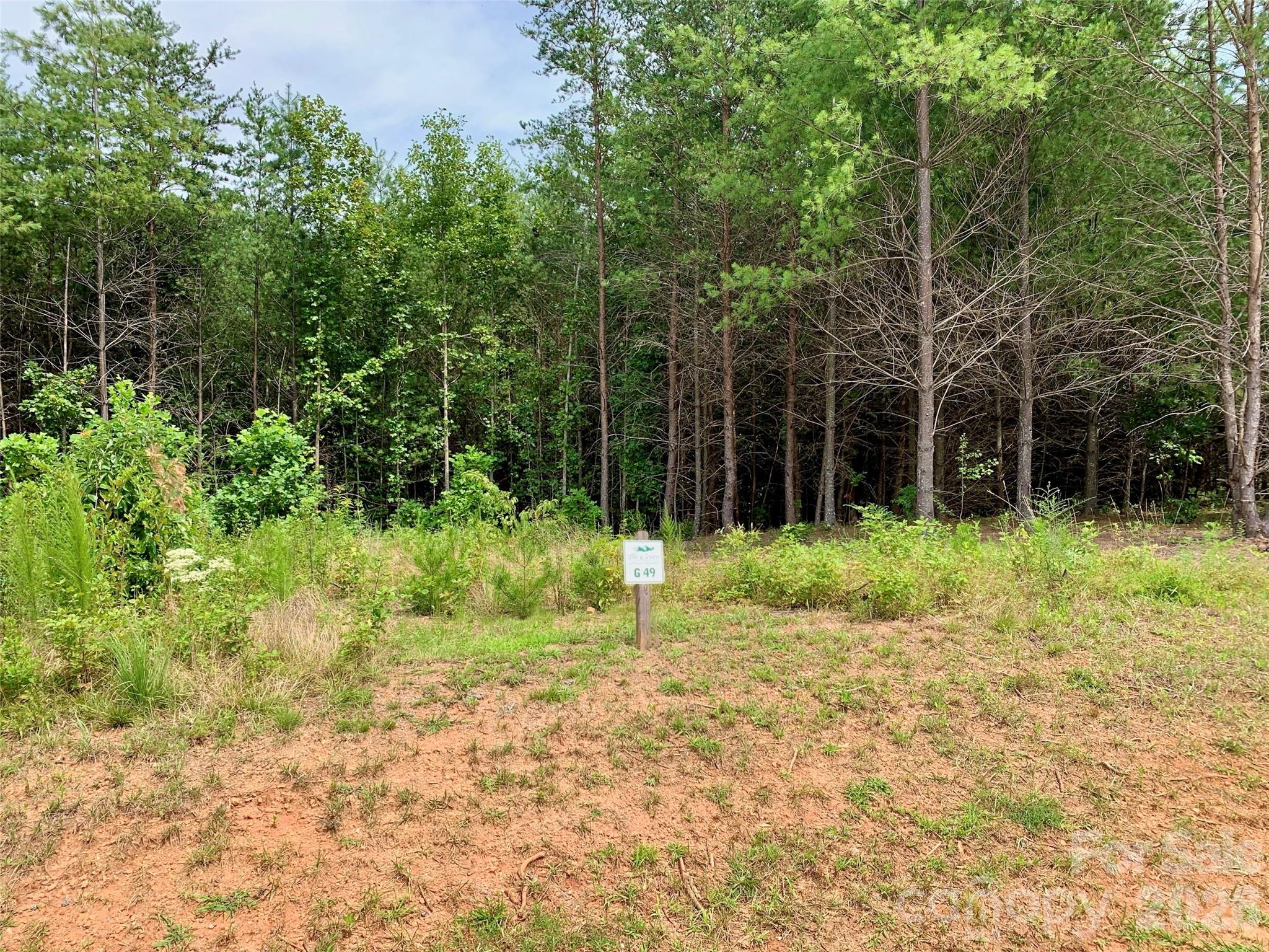 The build site is flat. - 2.35 acres, Lot G49, 2069 Hitching Post Trail, Lenoir