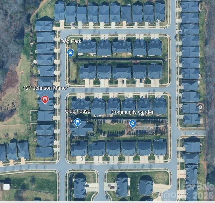 Google Map of Club house, garden and dog park - 127 Johnson Manor Street, Mooresville