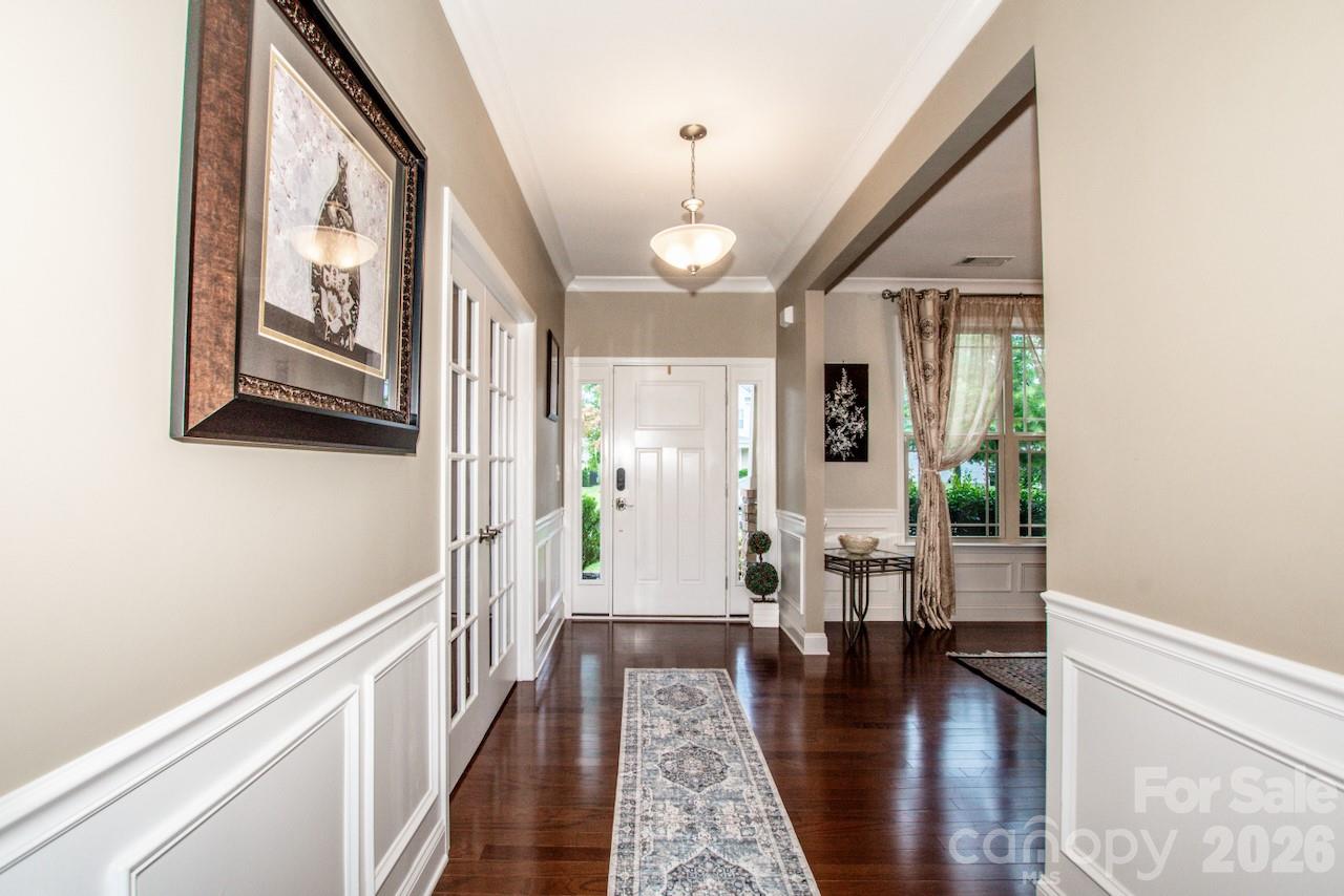 Wainscoting at entry - 130 Eagles Landing Drive, Mooresville