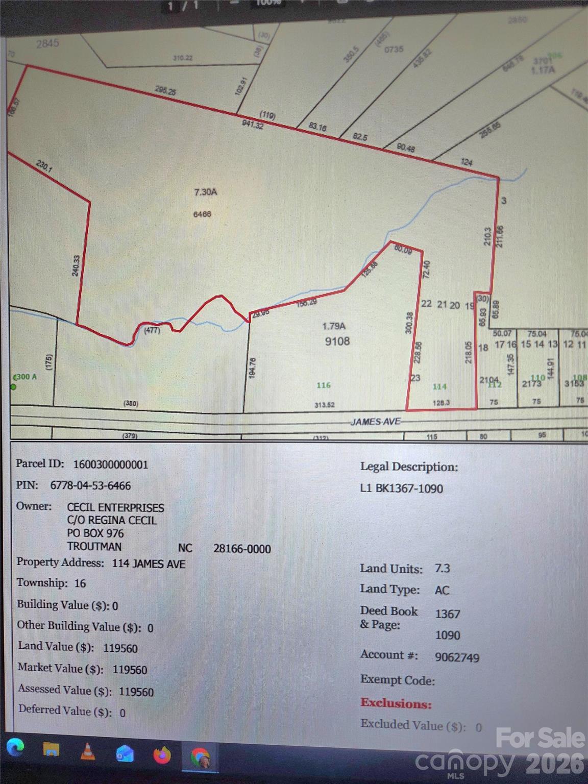 Acreage at 114 James Avenue, Thomasville