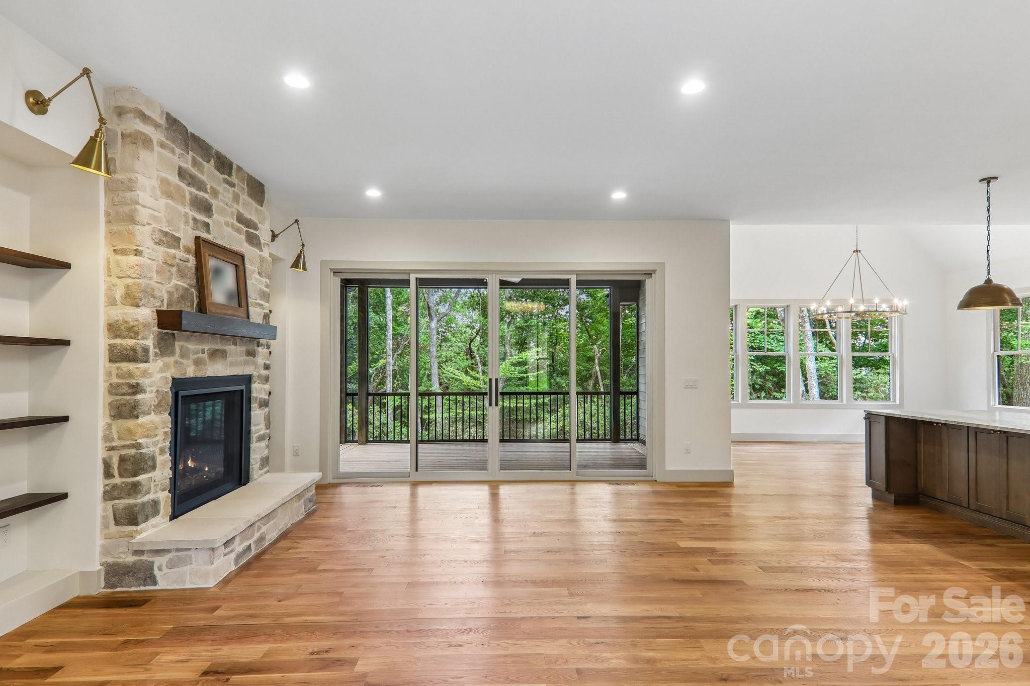 view of living room from entry - 318 Mountain Home Trail, Brevard