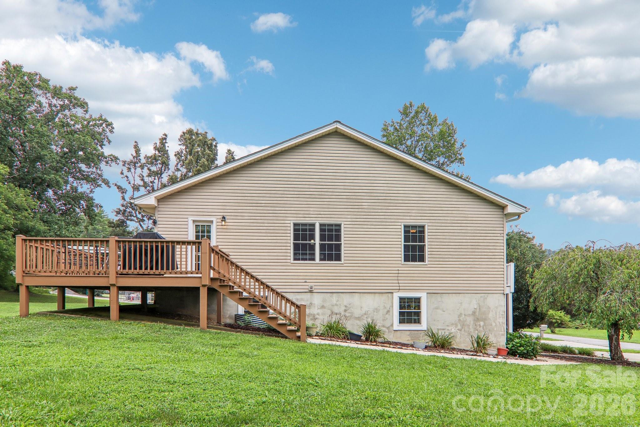 Walk up deck to enter kitchen or enter through lower level - 3311 Sandy Drive, Hendersonville