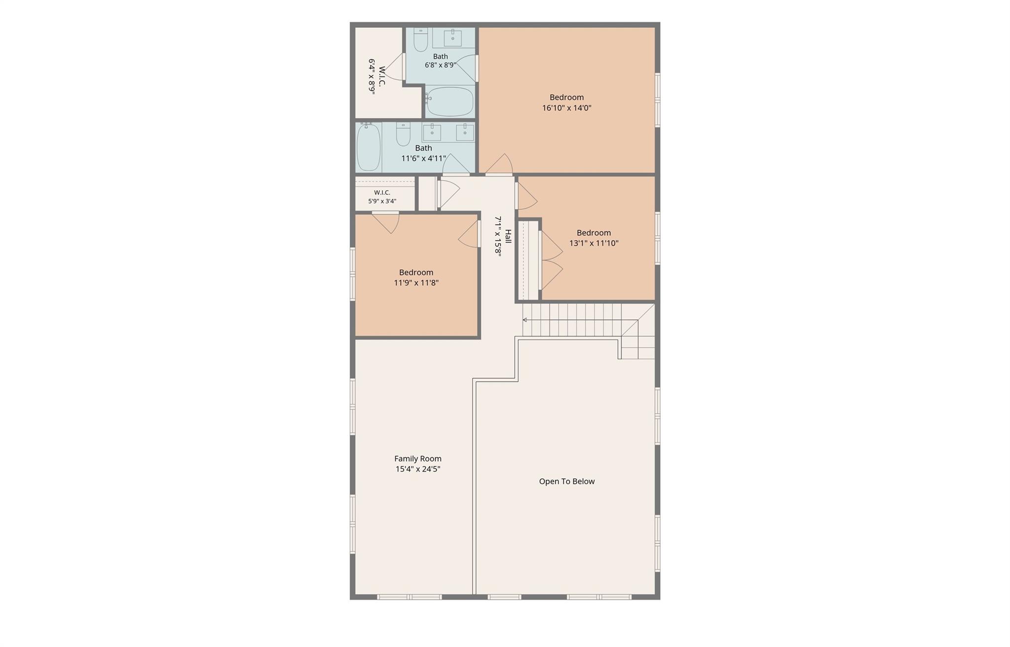 Upperlevel floorplan - 1726-c Old Cheraw Highway, Rockingham