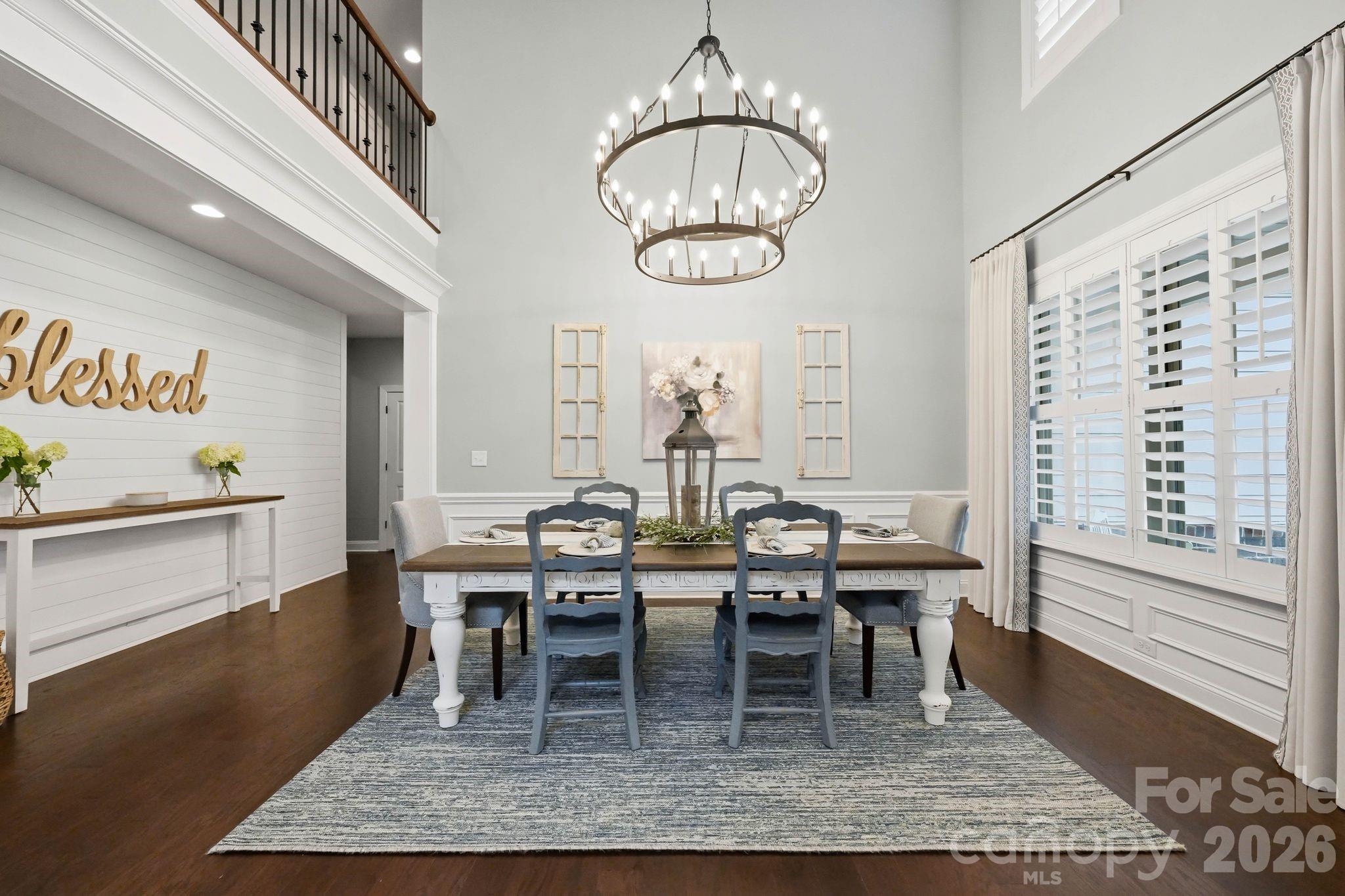Grand 2-Story Dining Room - 109 Heron Cove Loop, Mooresville