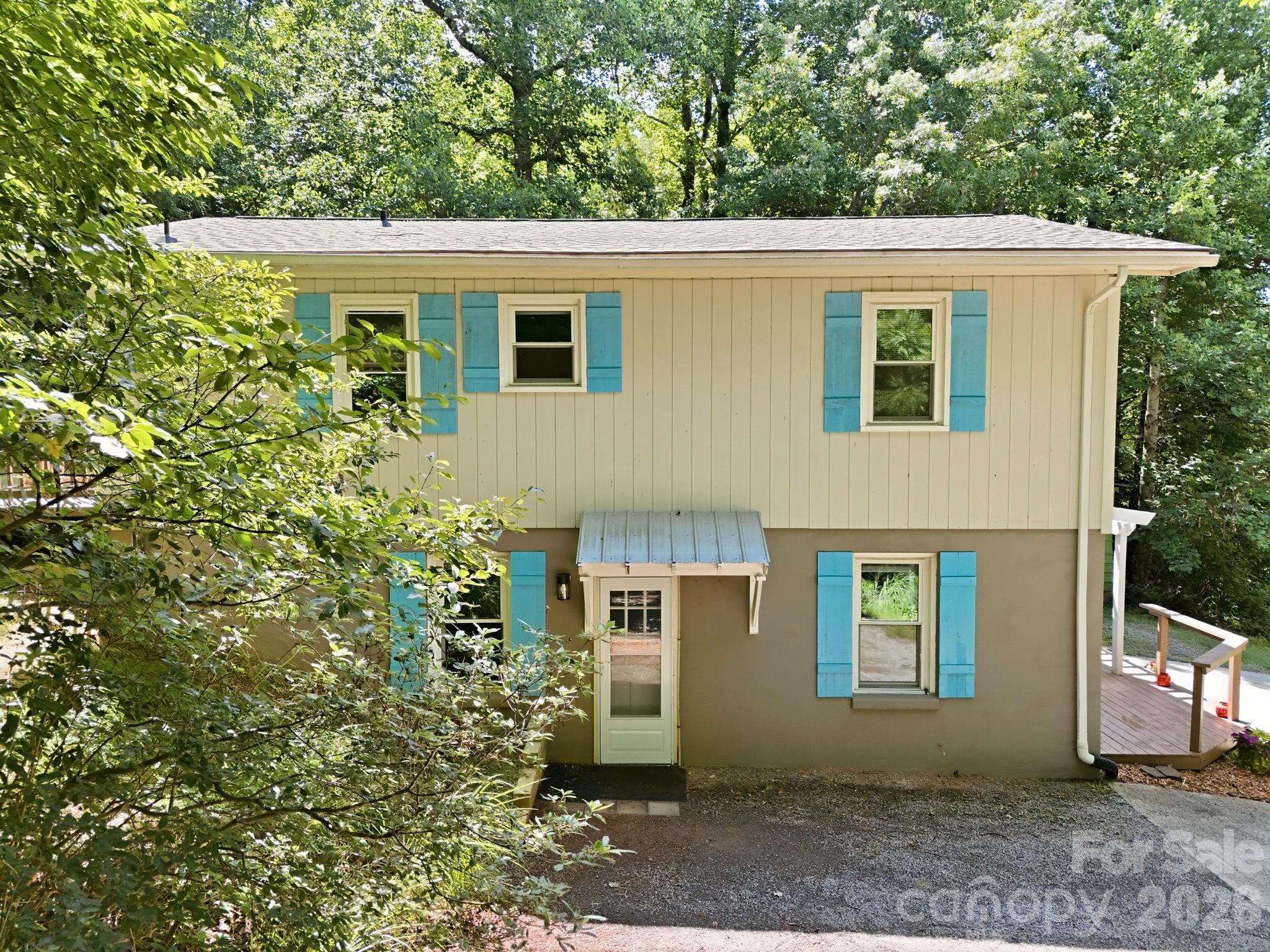 Easy Access from Driveway straight into the Kitchen with Awning - 95 Walker Cove Road, Black Mountain