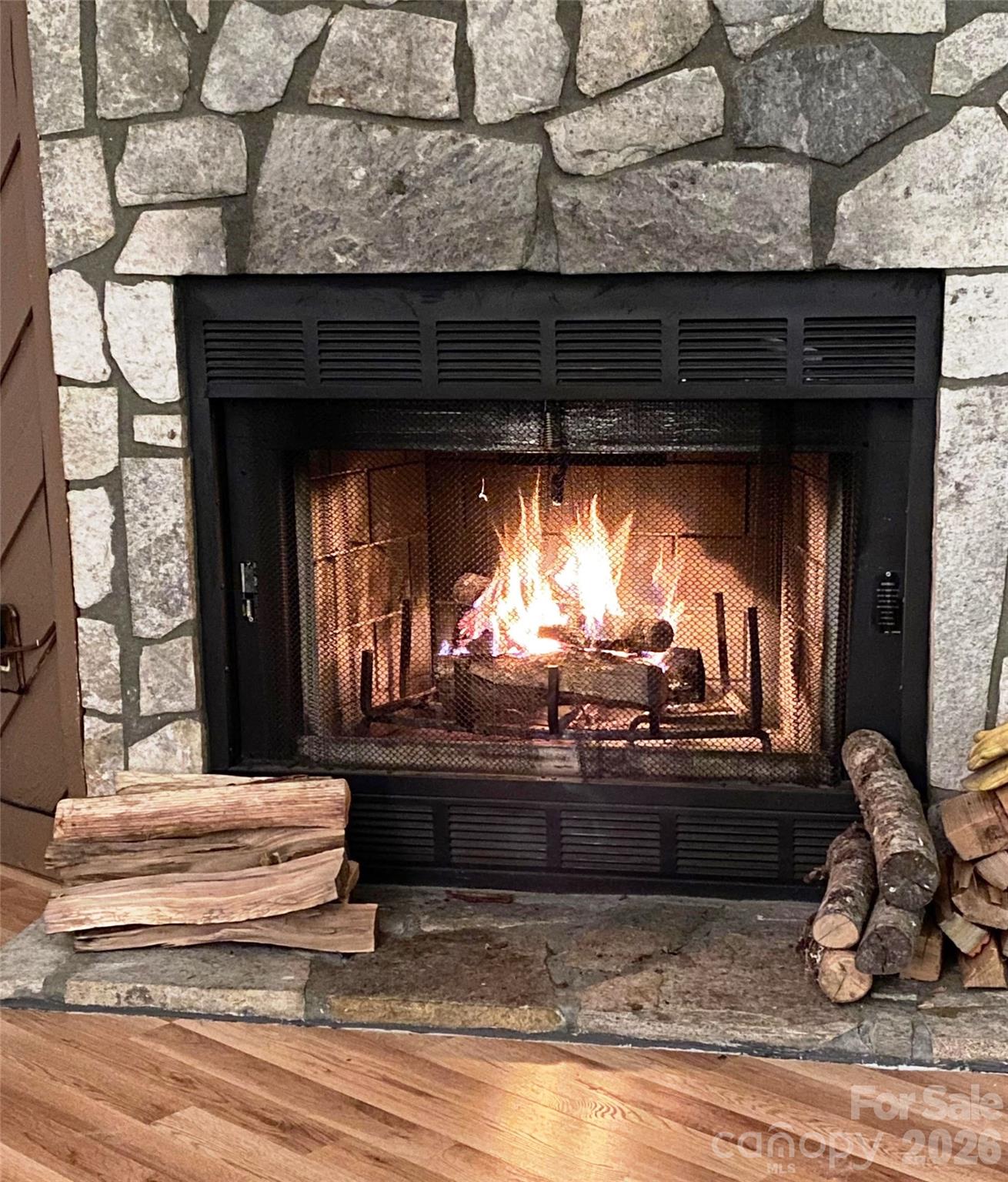 Relax and Enjoy Your Fireplace from Two Separate Rooms - 78 Upper Tanglewood Road, Lake Toxaway
