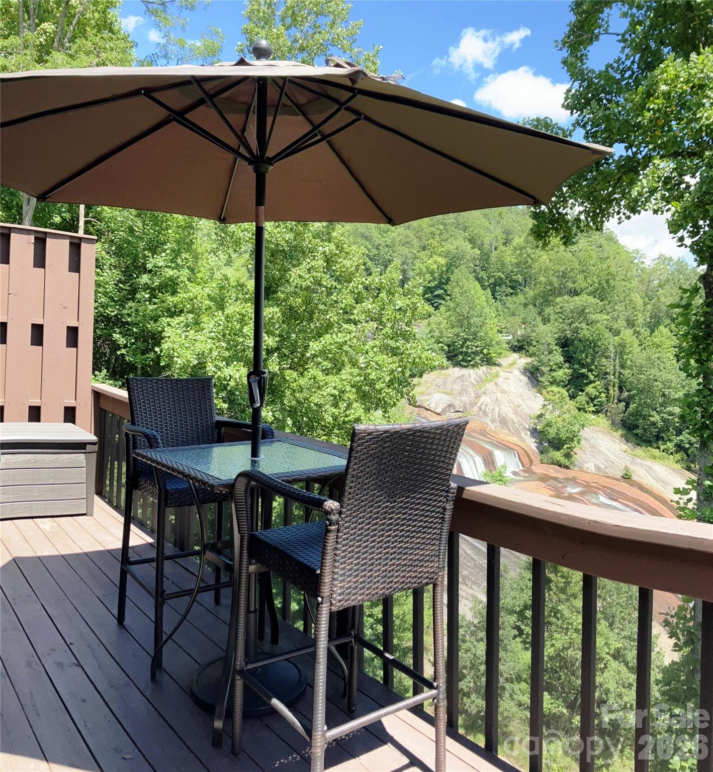 Enjoy the outdoors overlooking the falls - 78 Upper Tanglewood Road, Lake Toxaway