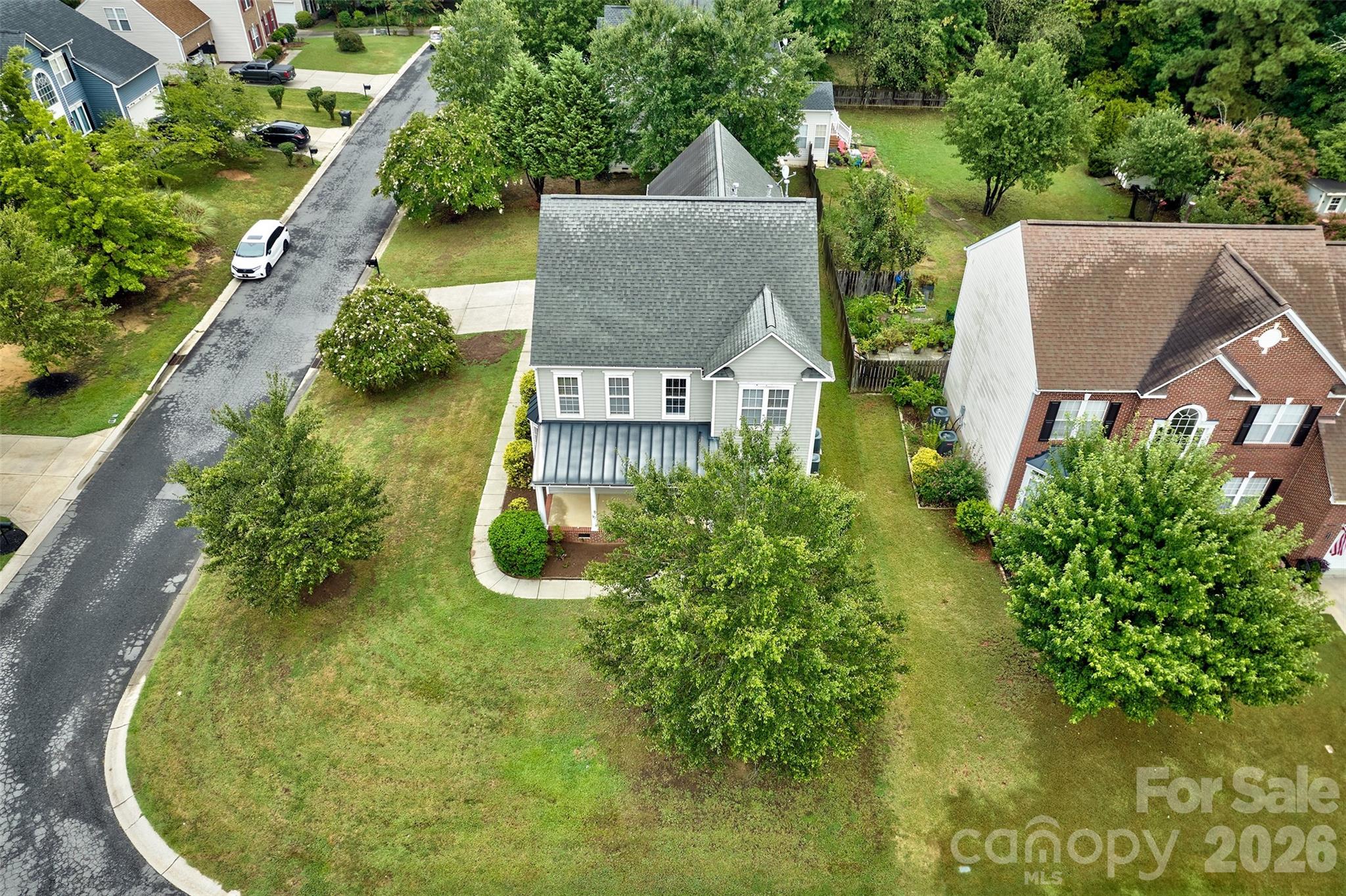 Aerial view of home - 4960 Summerside Drive, Lake Wylie