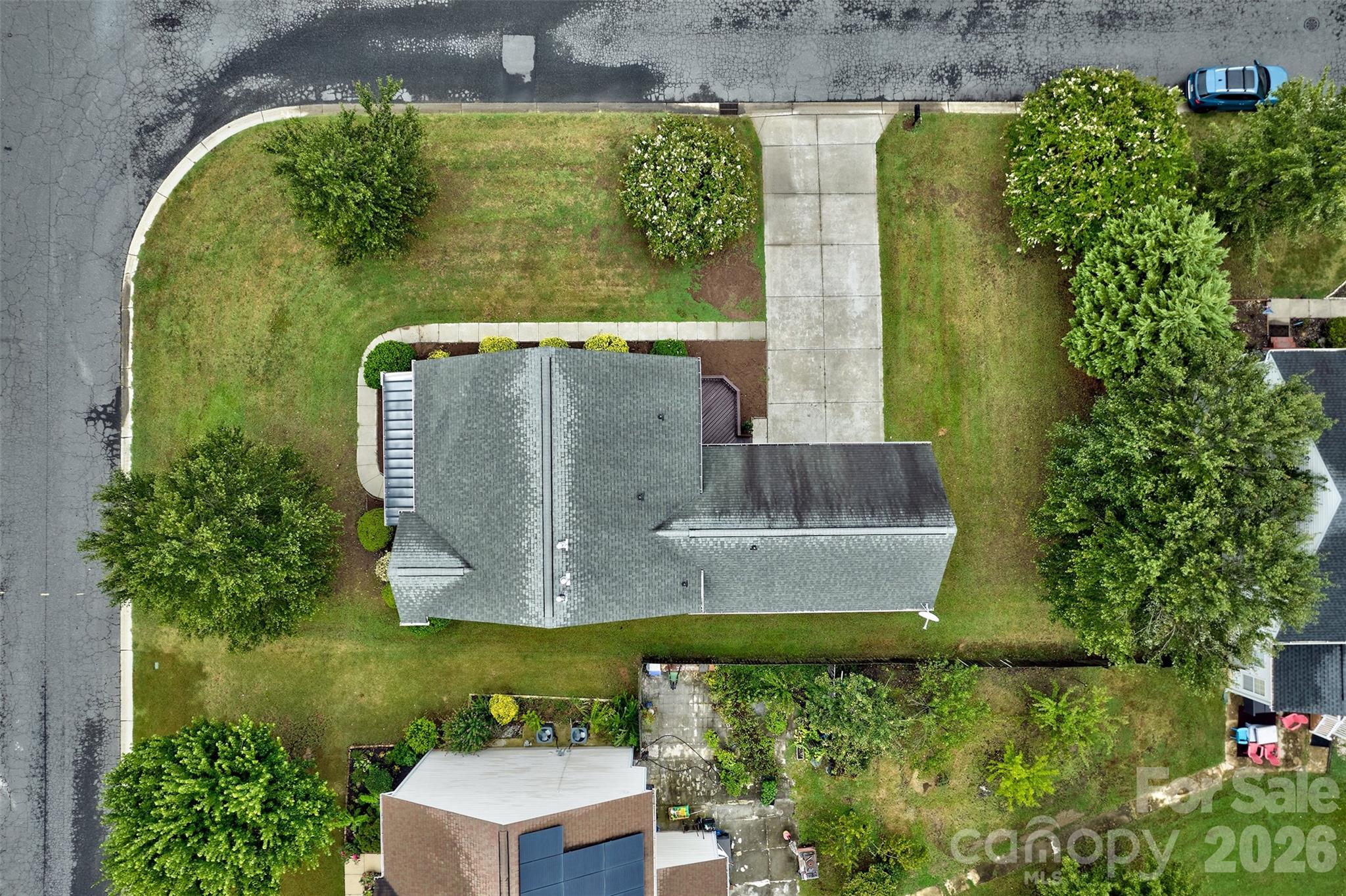 Aerial view of home - 4960 Summerside Drive, Lake Wylie