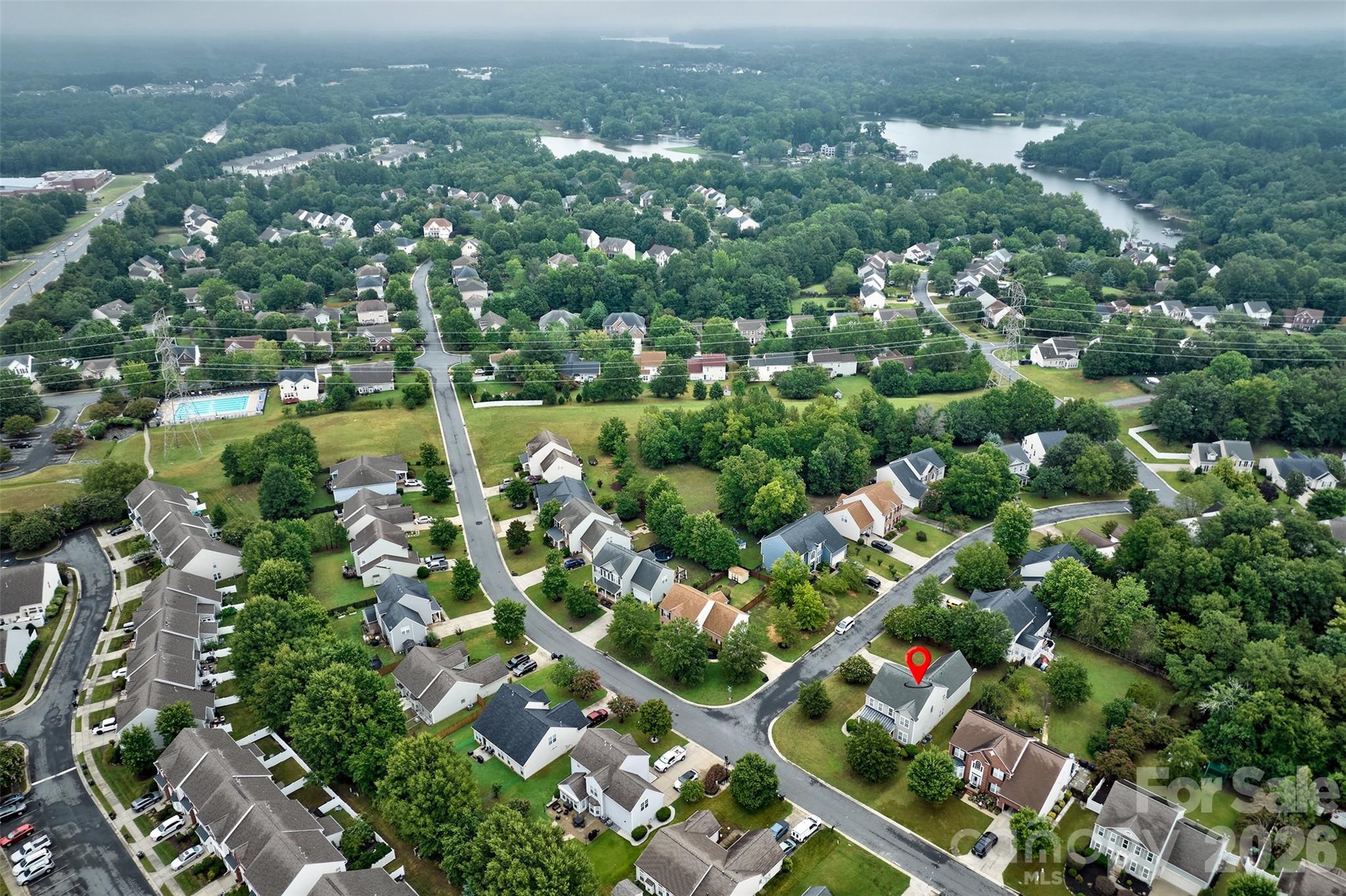 Aerial view of Autumn Cove - 4960 Summerside Drive, Lake Wylie