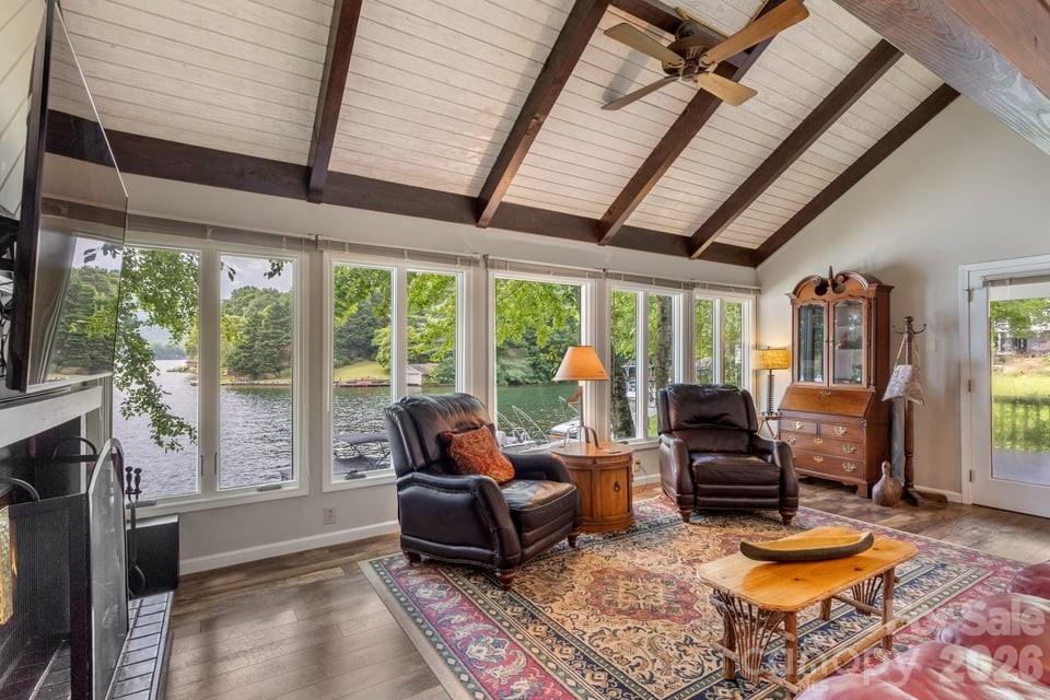 Living Room on Main with Fantastic Lake View - 82 Innsbrook Drive, Lake Toxaway