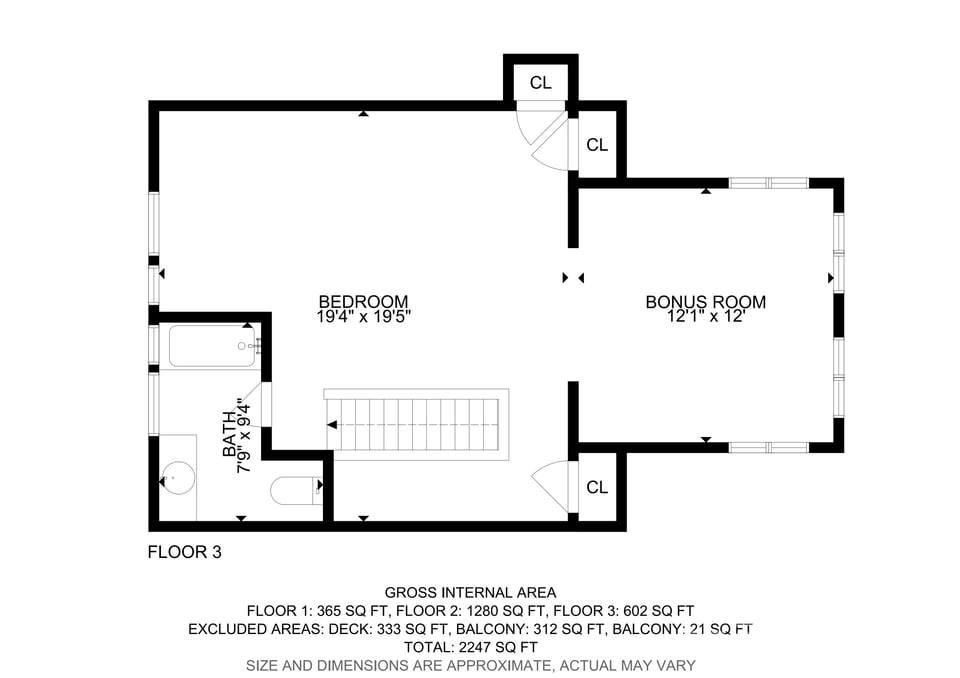 Upper Level Floor Plan - 82 Innsbrook Drive, Lake Toxaway