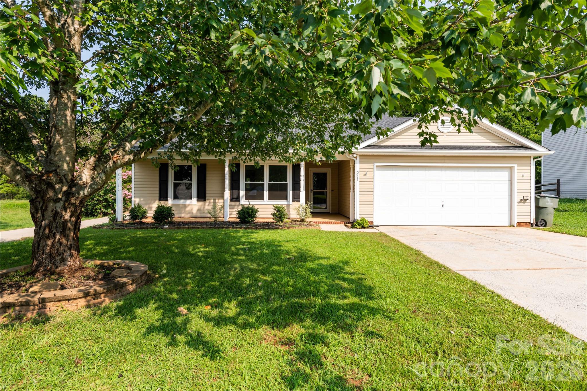 Mature front yard with shaded views - 266 Kendra Drive SW, Concord