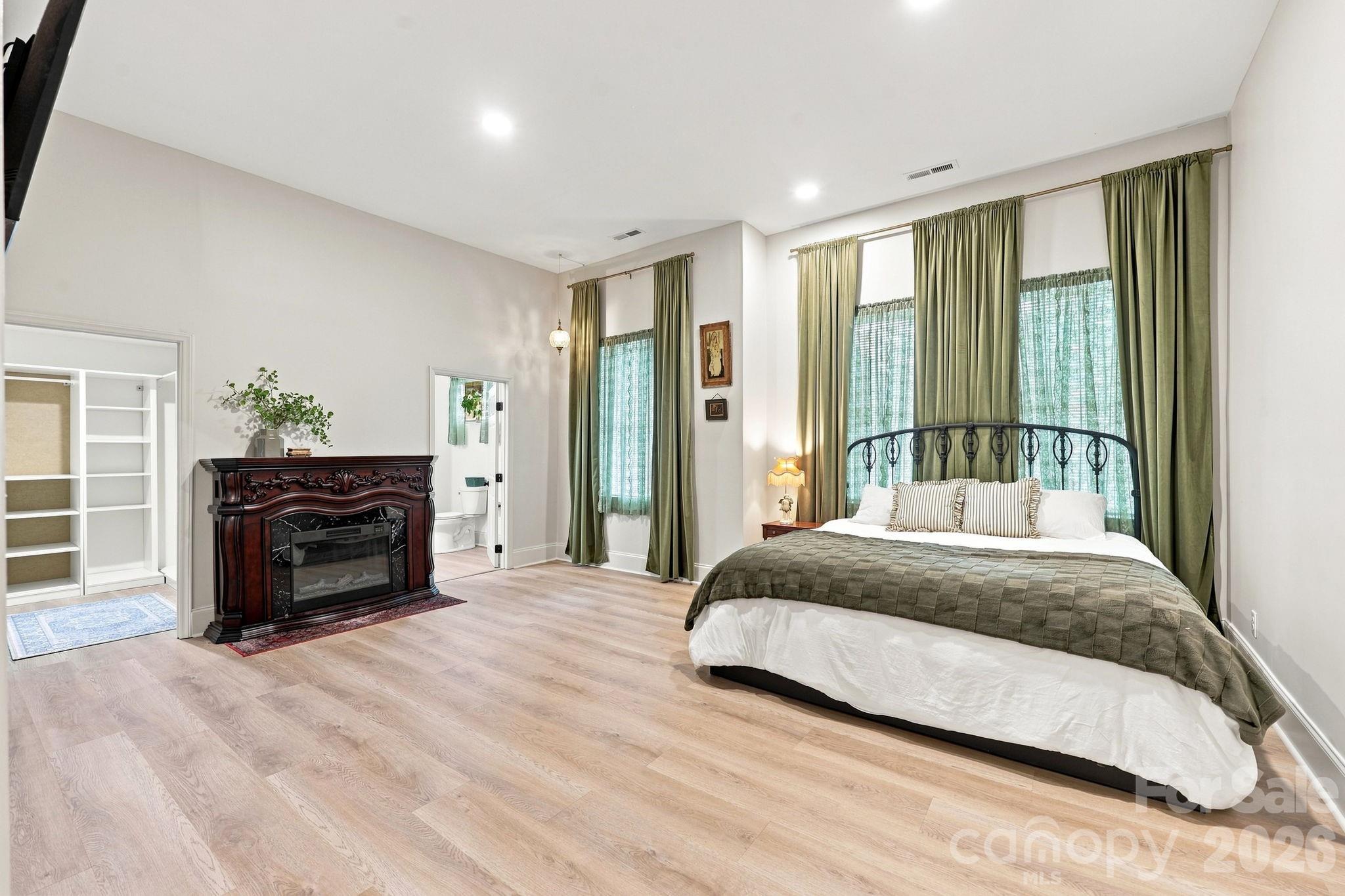 Primary Bedroom with walk in closet and ensuite bathroom - 527 S 2nd Street, Albemarle