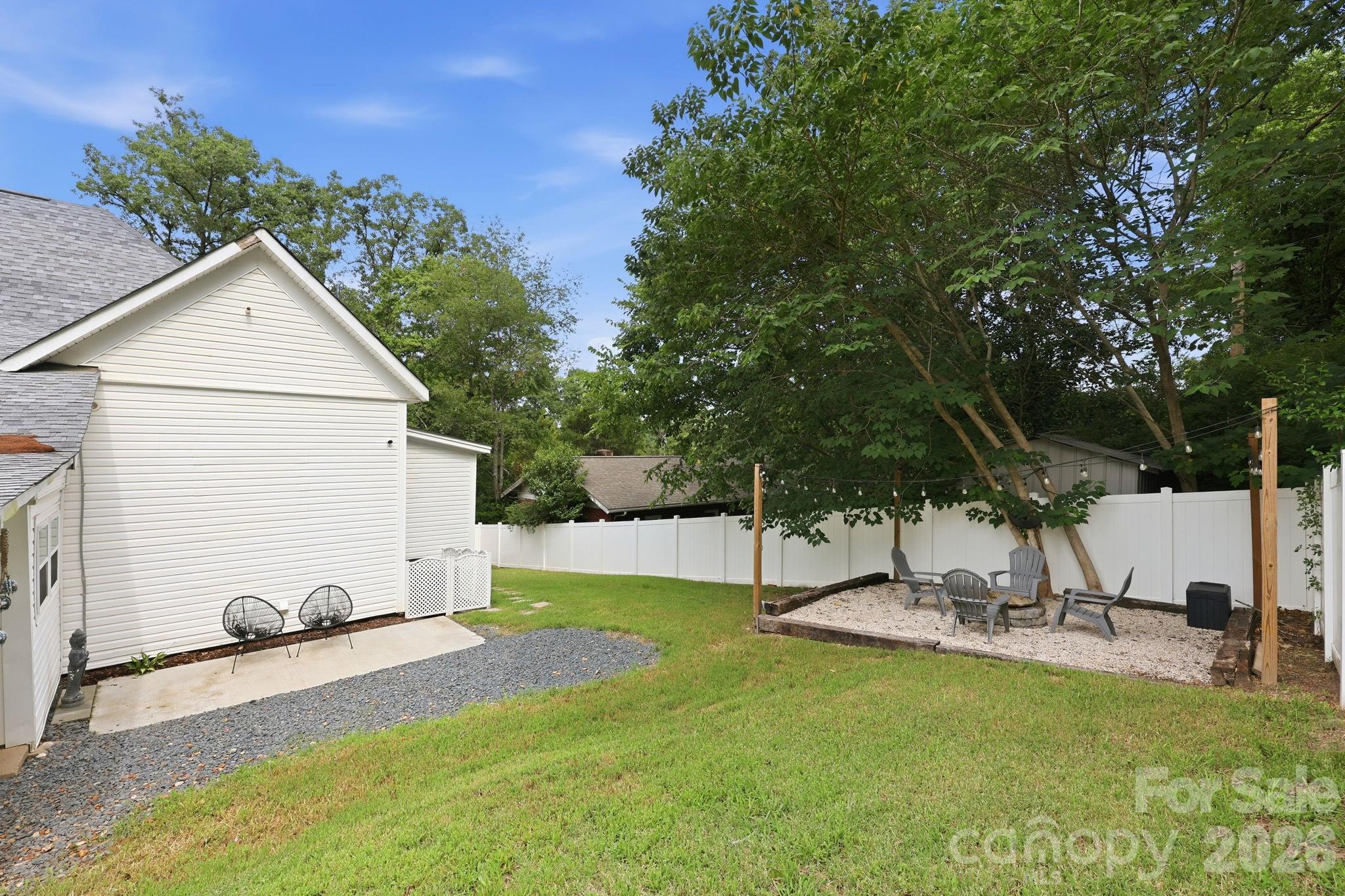 There's plenty of space in the back and side yard for outdoor enjoyment. - 527 S 2nd Street, Albemarle