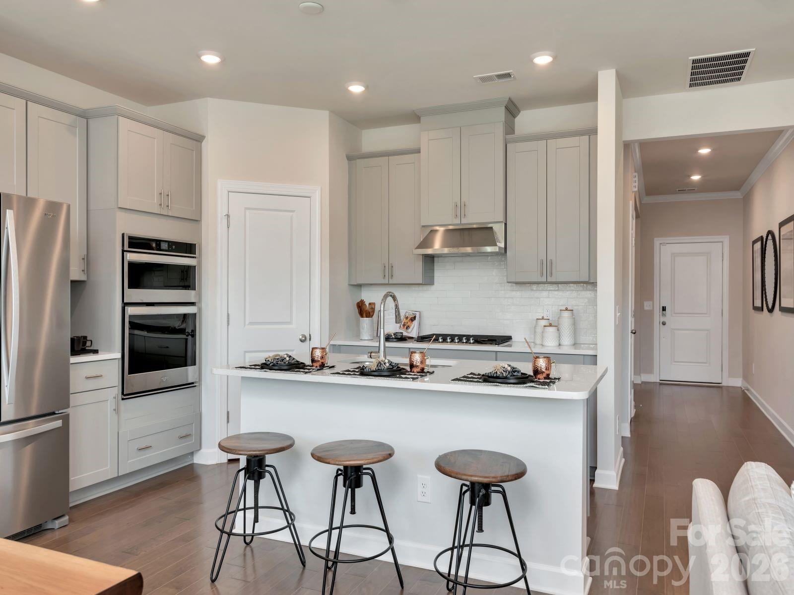 Photo is not of the actual home, but is an inspirational photo of builder’s model home and may depict options, furnishings, and/or decorator features that are not included - 1602 Harper Landing Boulevard, Stanley