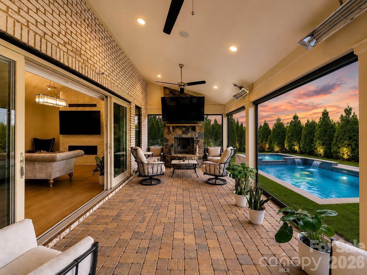 AI generated pool (not included in pricing) - 3066 Belden Drive, Fort Mill