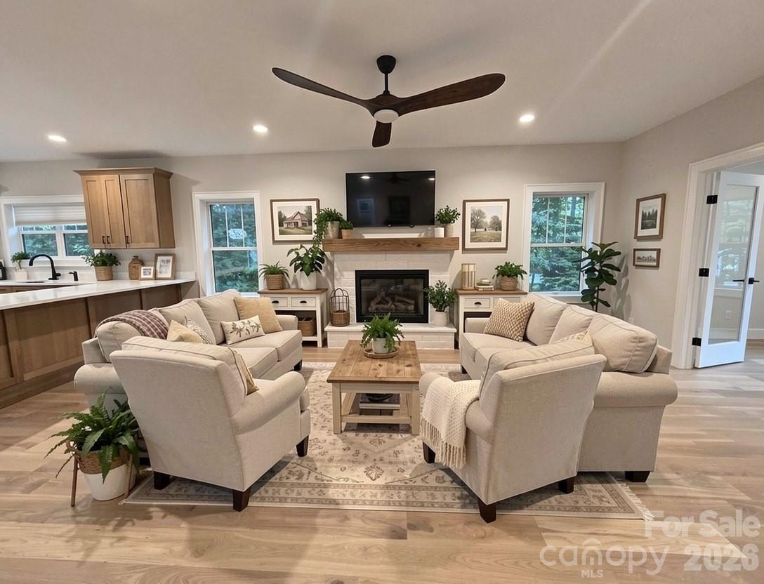 Living-Virtual Staging - 505 S Oconeechee Avenue, Black Mountain