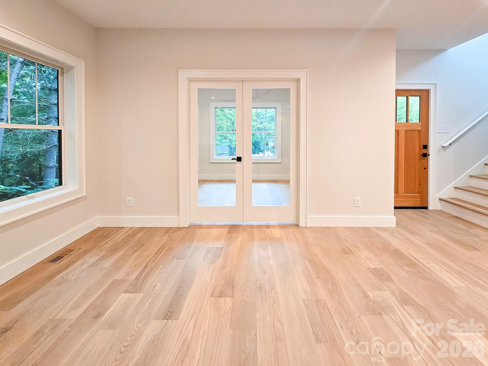 Office doors directly off living - 505 S Oconeechee Avenue, Black Mountain