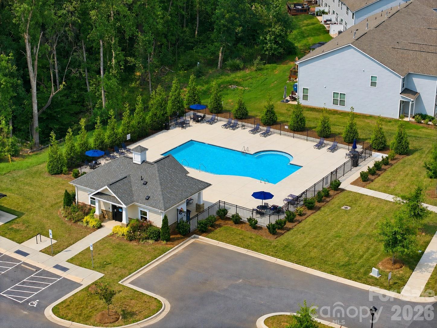 Community pool and cabana just moments from your front door. - 4103 Steel Way, Sherrills Ford