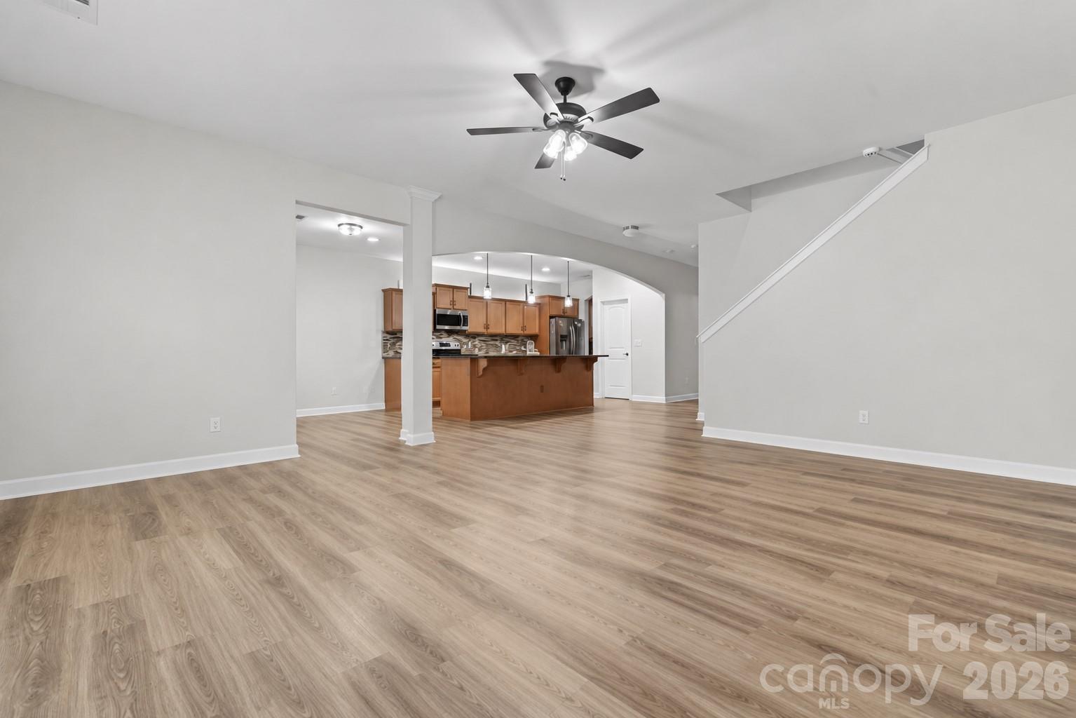 Open Great Room/Kitchen View - 15109 Ockeechobee Court, Mint Hill