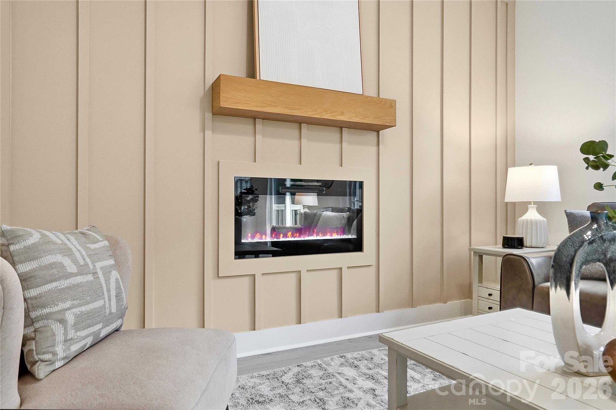 Accent Wall & Fireplace - 604 Sharon Drive, Statesville